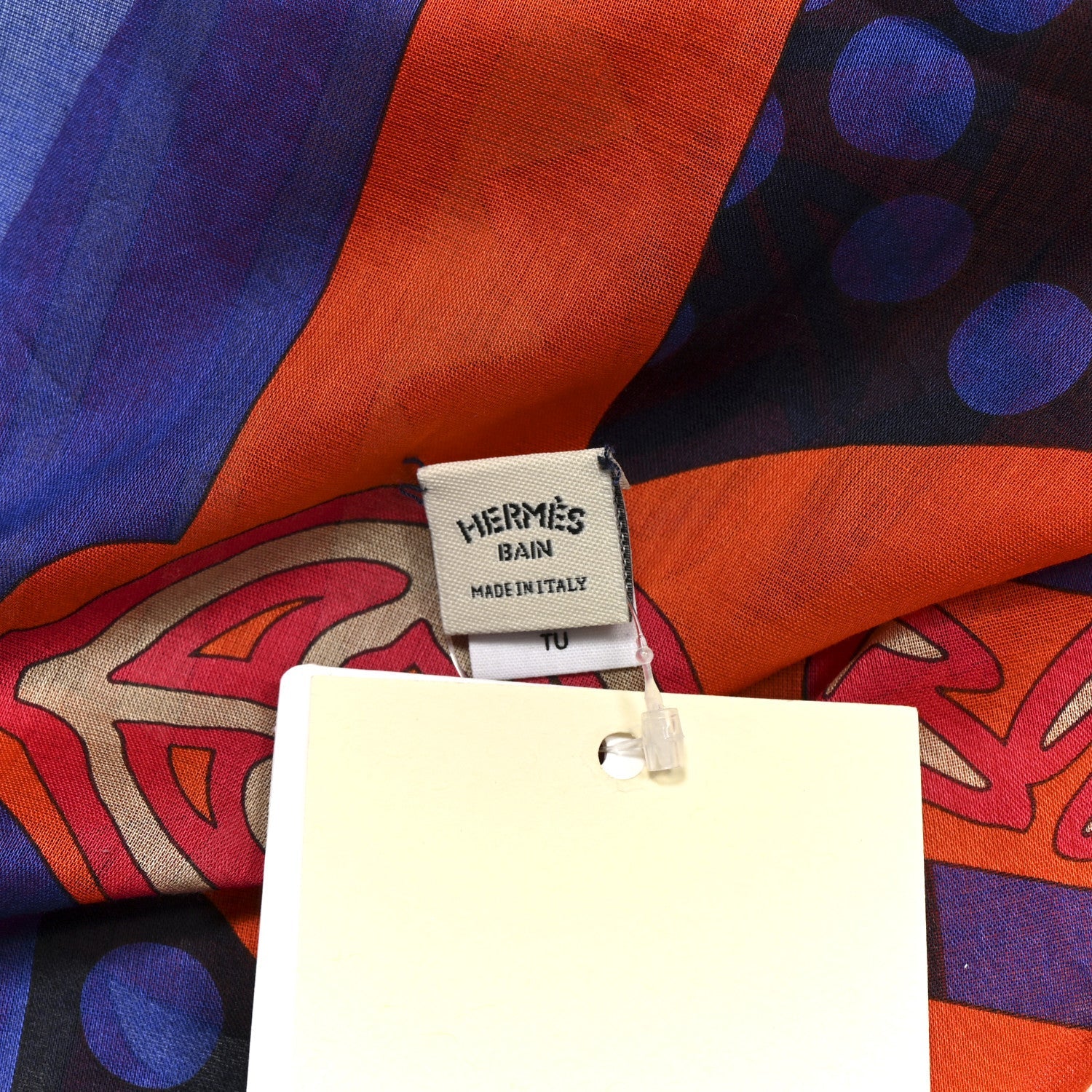 Cotton Fantaisie D'Etriers Pareo Bleu Outreme