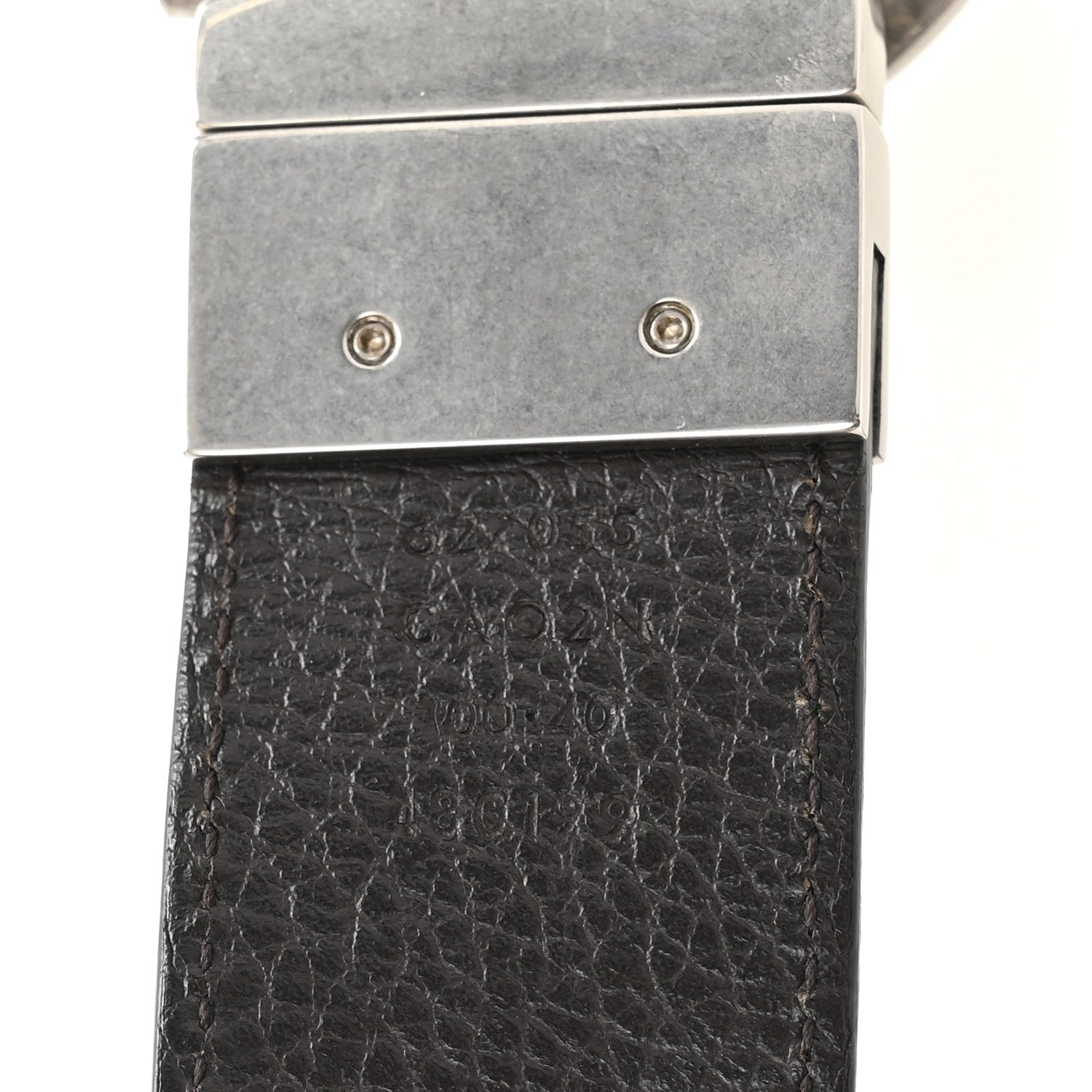 Selleria Calfskin Mens Interlocking G Belt 100 40 Black