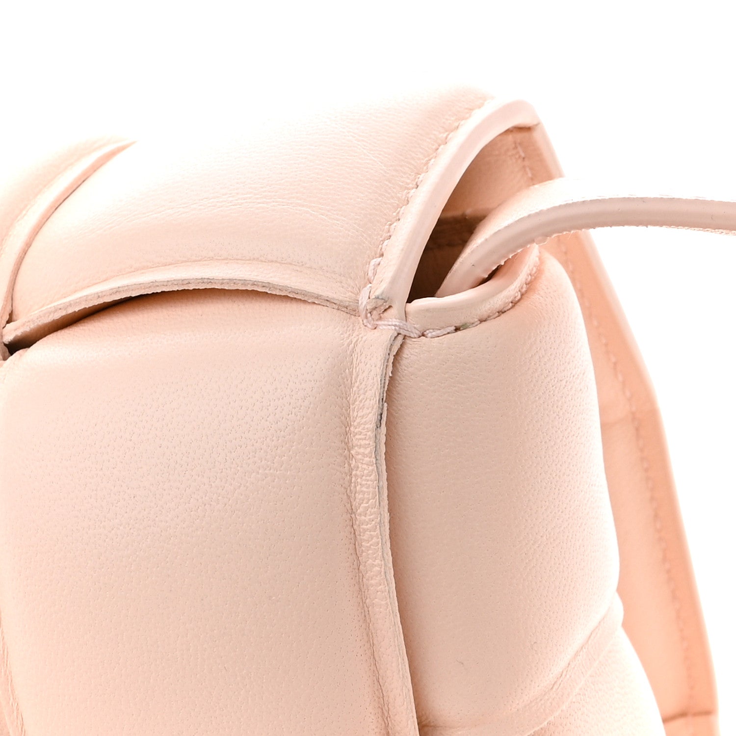 Nappa Maxi Intreccio Padded Cassette Crossbody Bag Melon Washed