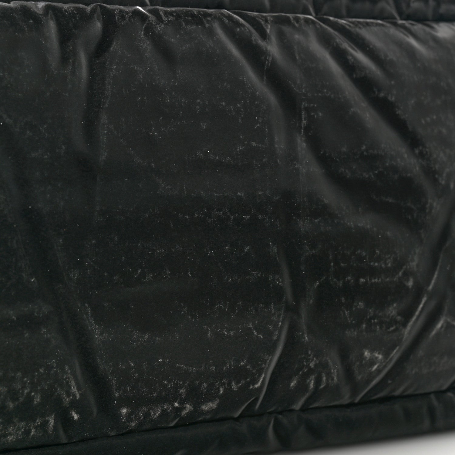 Silktech Canvas Wide Puffer Tote Black