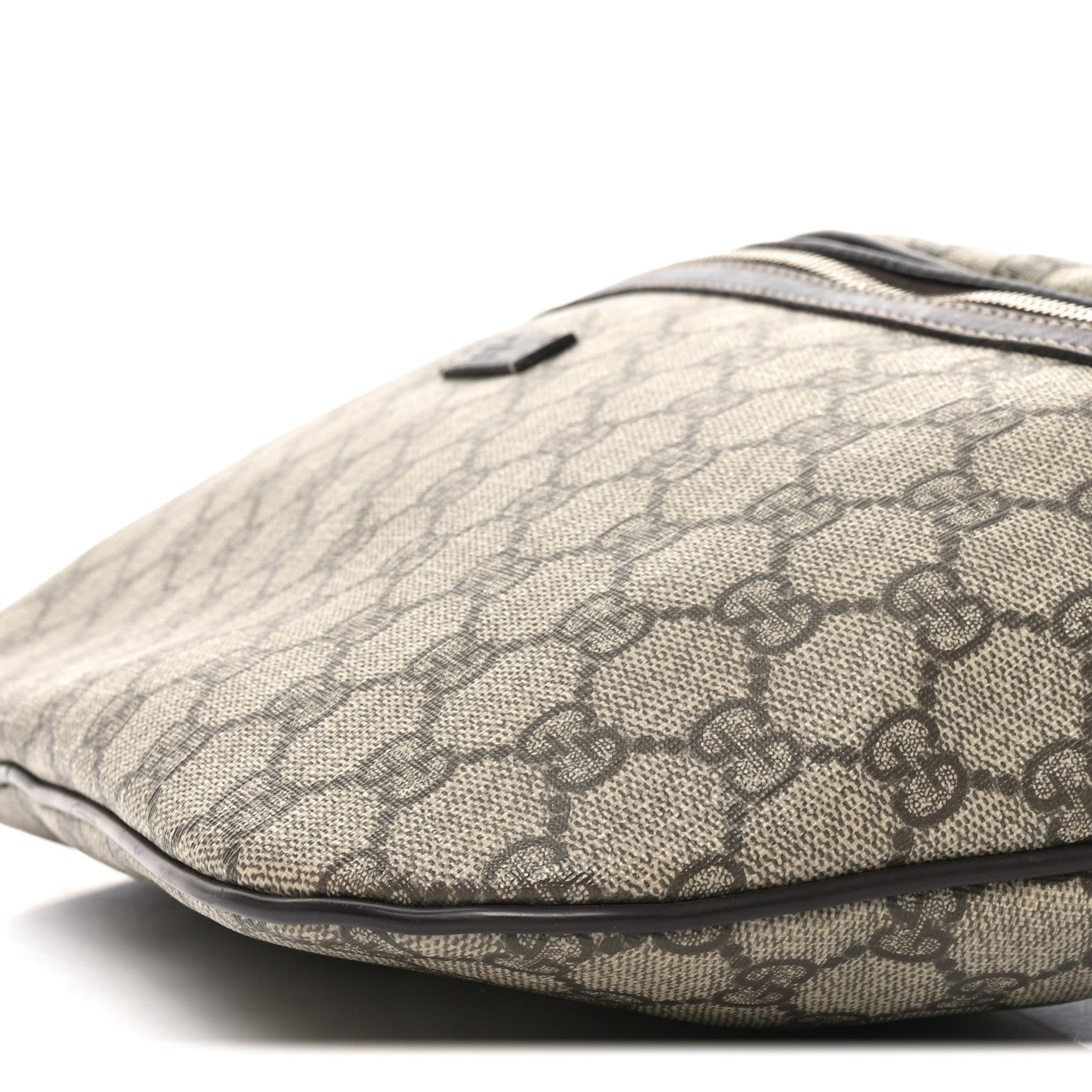 GG Supreme Monogram Belt Bag Dark Brown