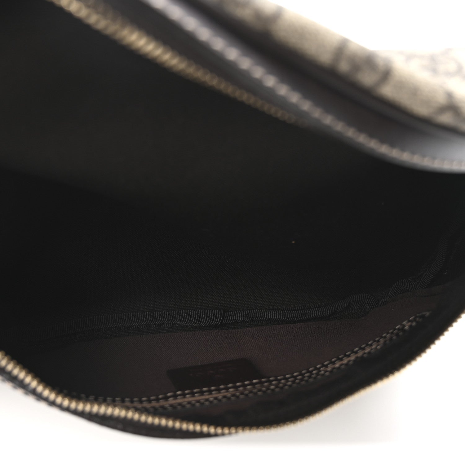 GG Supreme Monogram Belt Bag Dark Brown