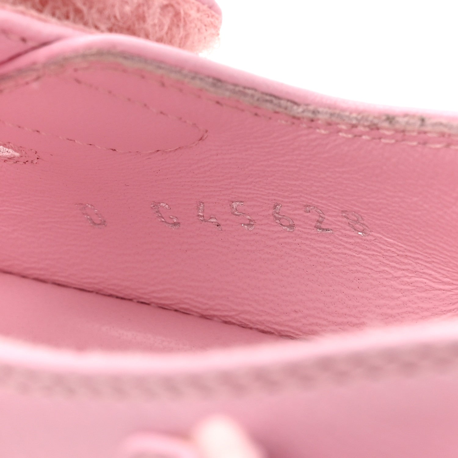 Lambskin Crystal CC Velcro Dad Sandals 38 Light Pink