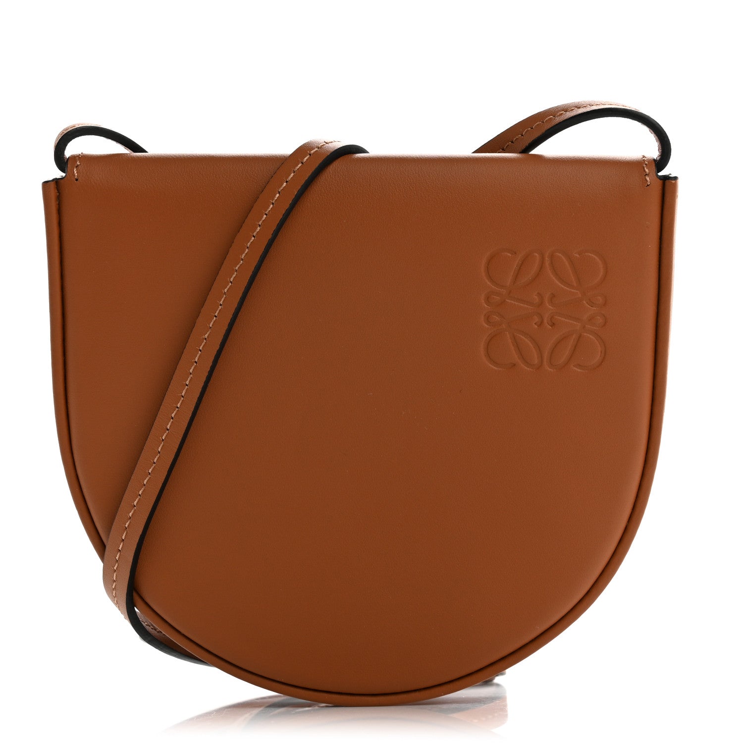 Soft Calfskin Mini Heel Pouch Tan