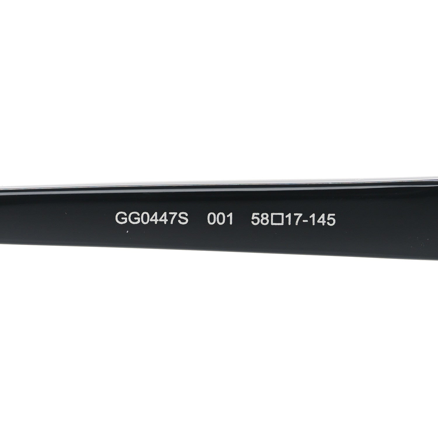 Acetate Aviator Sunglasses GG0447S Black