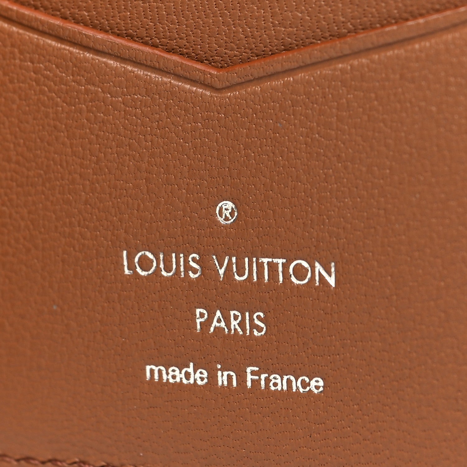 Crocodile Pocket Organizer Cognac