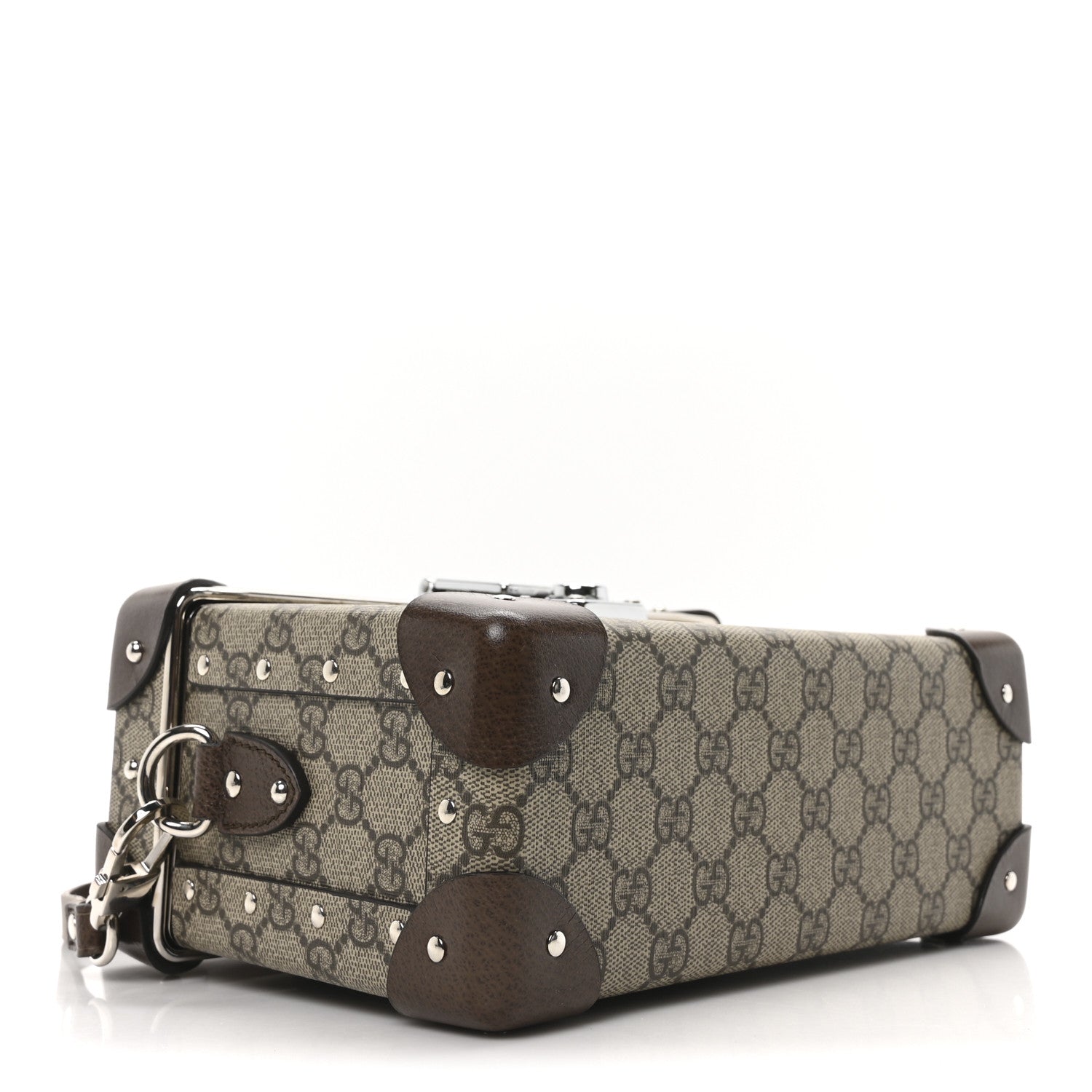 GG Supreme Monogram Globe-Trotter Beauty Case Brown