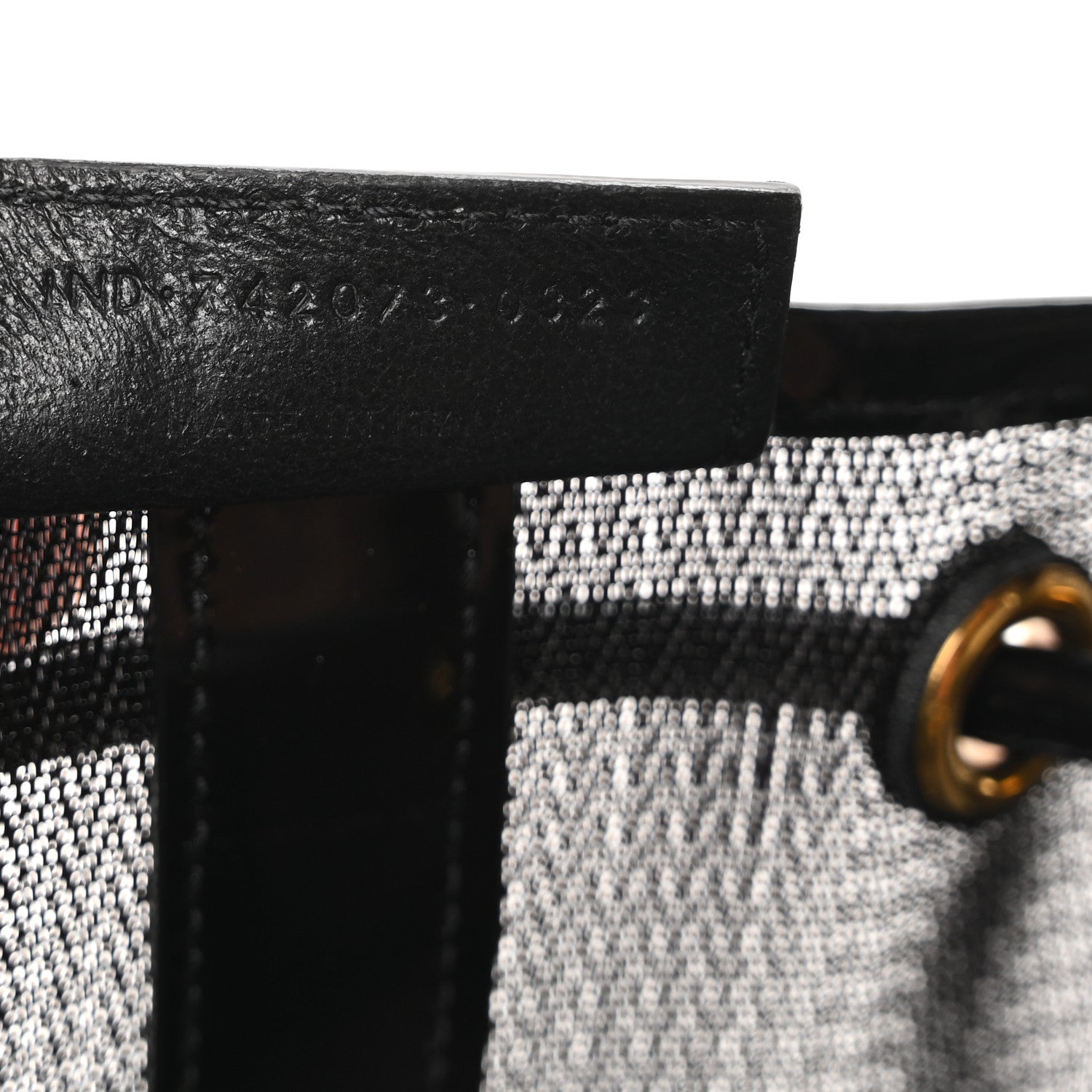 Mesh Patent Calfskin Daryl Shoulder Bag Black