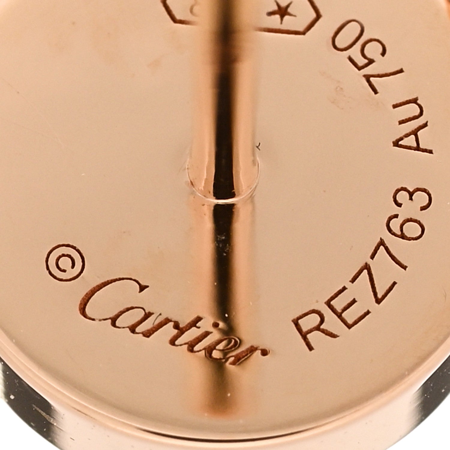 18K Pink Gold LOVE Earrings