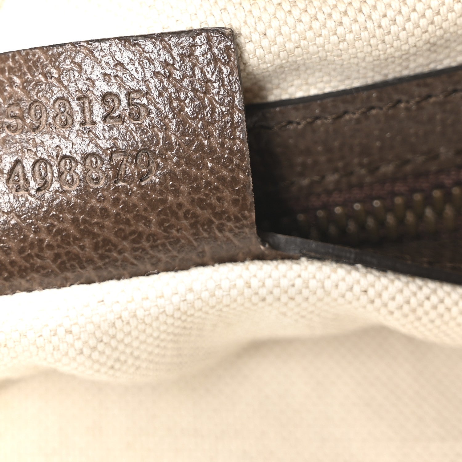 GG Supreme Monogram Web Small Ophidia Half Moon Hobo Brown