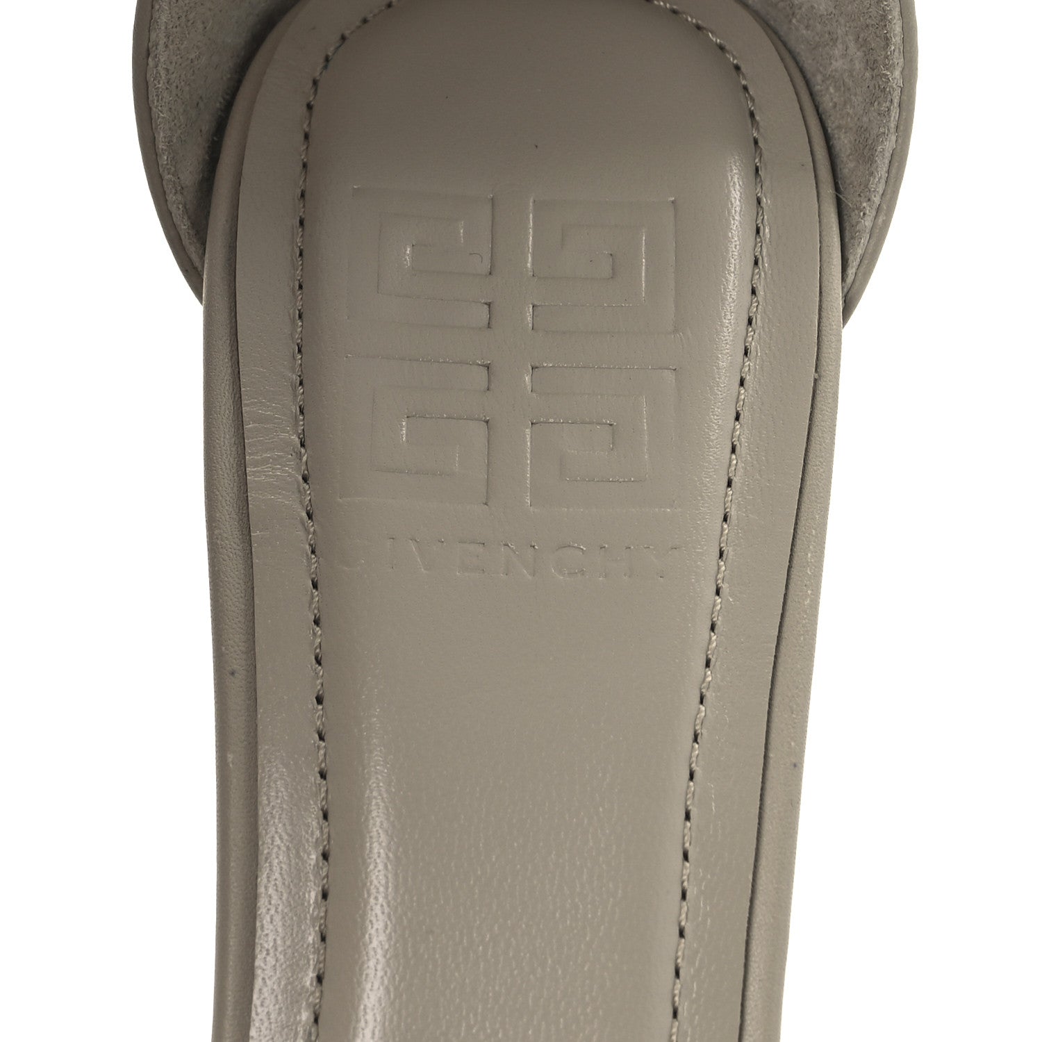 Calfskin G Lock Sandals 36 Natural Beige