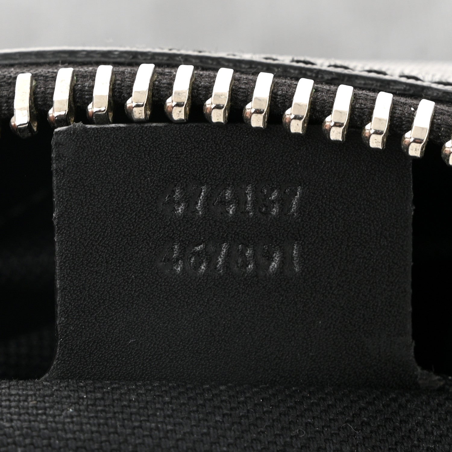 GG Supreme Monogram Appia Calfskin Web Flat Messenger Bag Black Grey