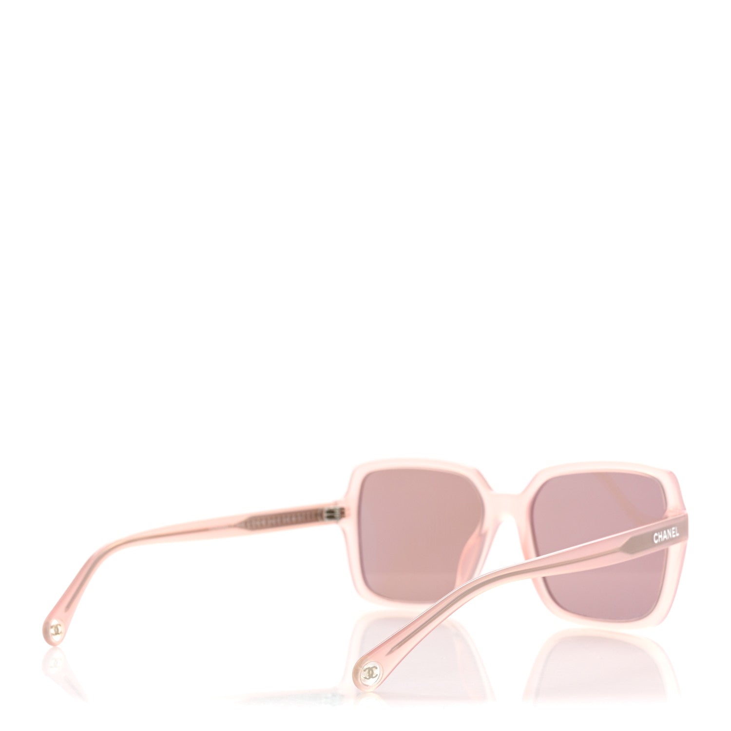 Acetate Square Sunglasses 5505 Light Pink
