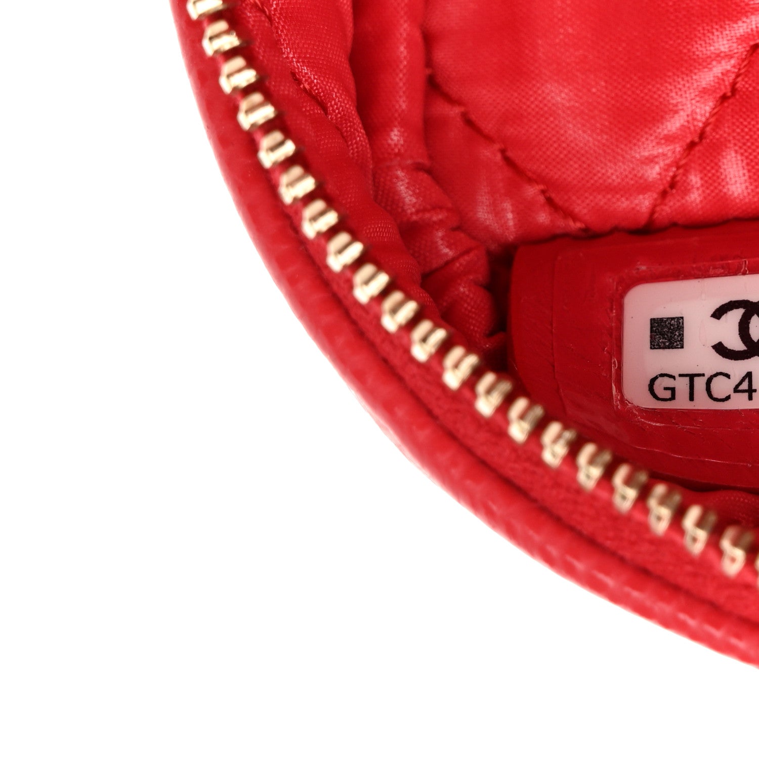 Caviar Quilted Toiletry Case With Chain Dark Pink