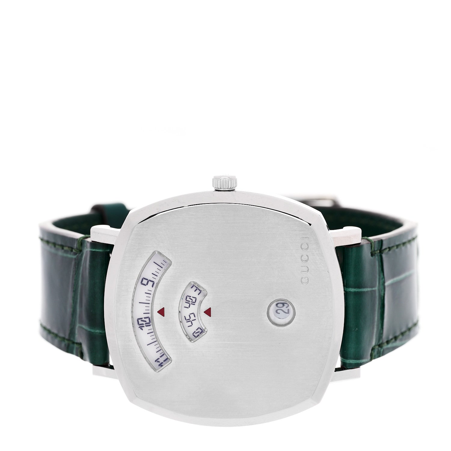 Stainless Steel Alligator 38mm Grip Quartz Watch Green