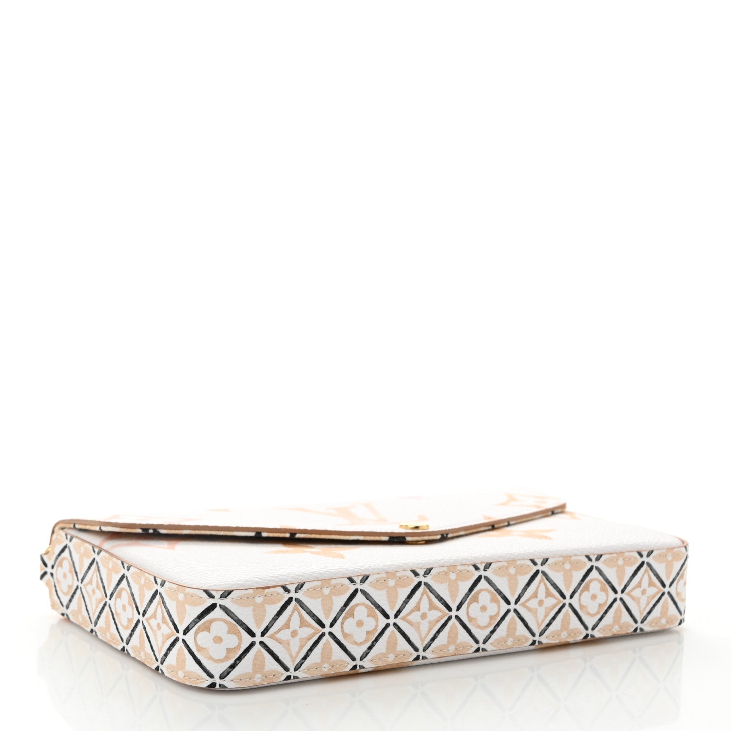 Monogram Giant By The Pool 2.0 Felicie Pochette Chain Wallet Beige