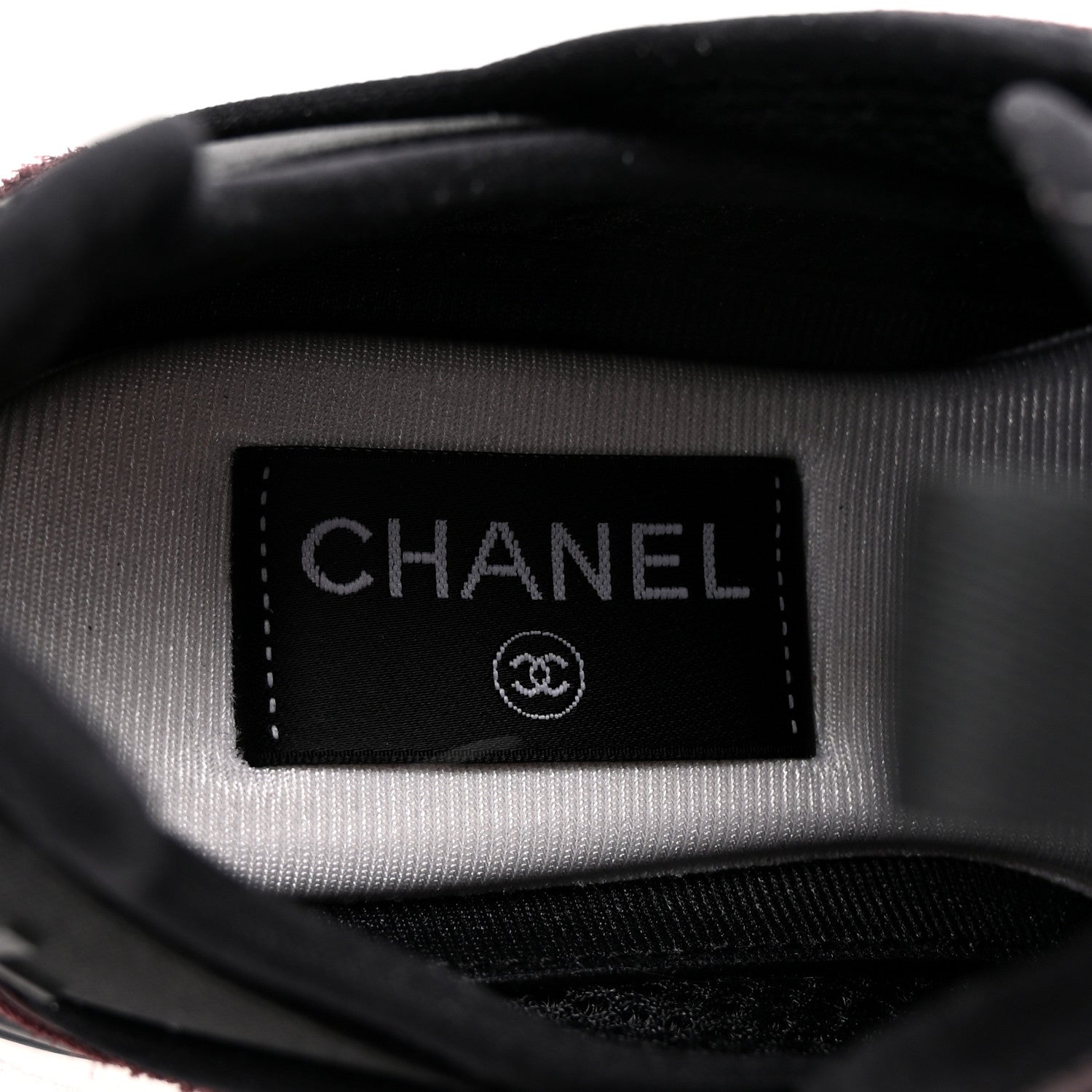 Suede Calfskin Nylon Grosgrain CC Sneakers 37 Dark Purple