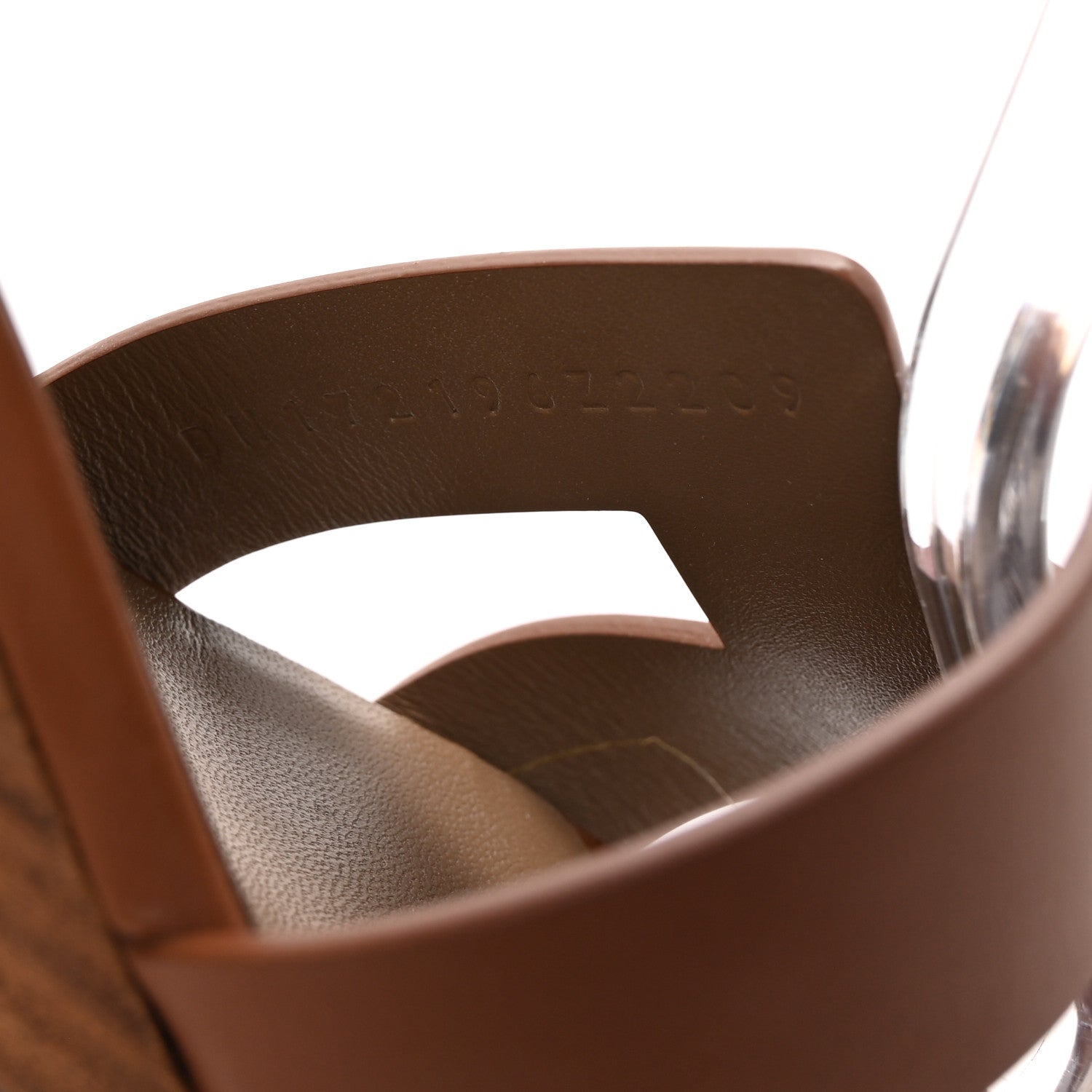 Calfskin Legend Wedge Sandals 39.5 Gold