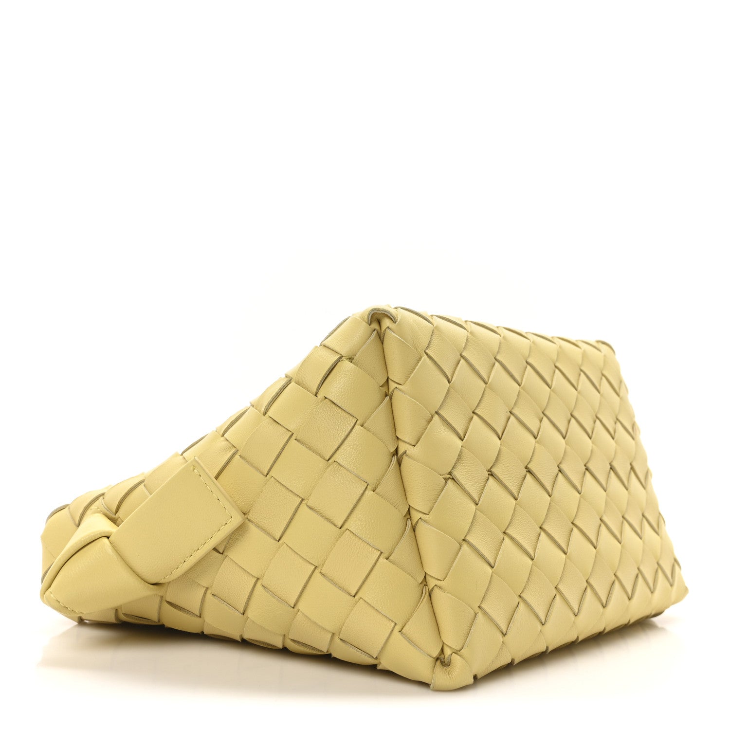 Nappa Intrecciato Tie Shoulder Bag Ice Cream
