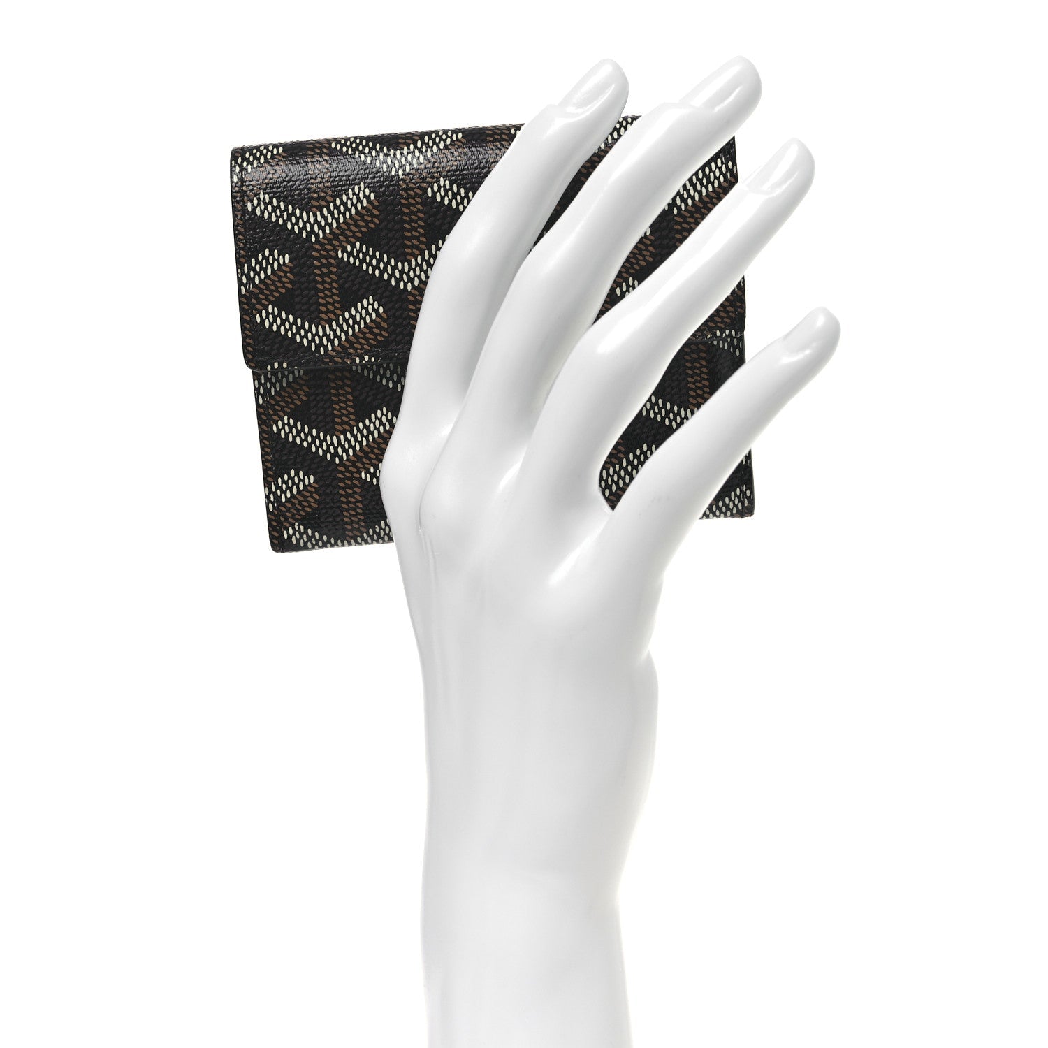 Goyardine Marigny Coin Purse Wallet Black Gold