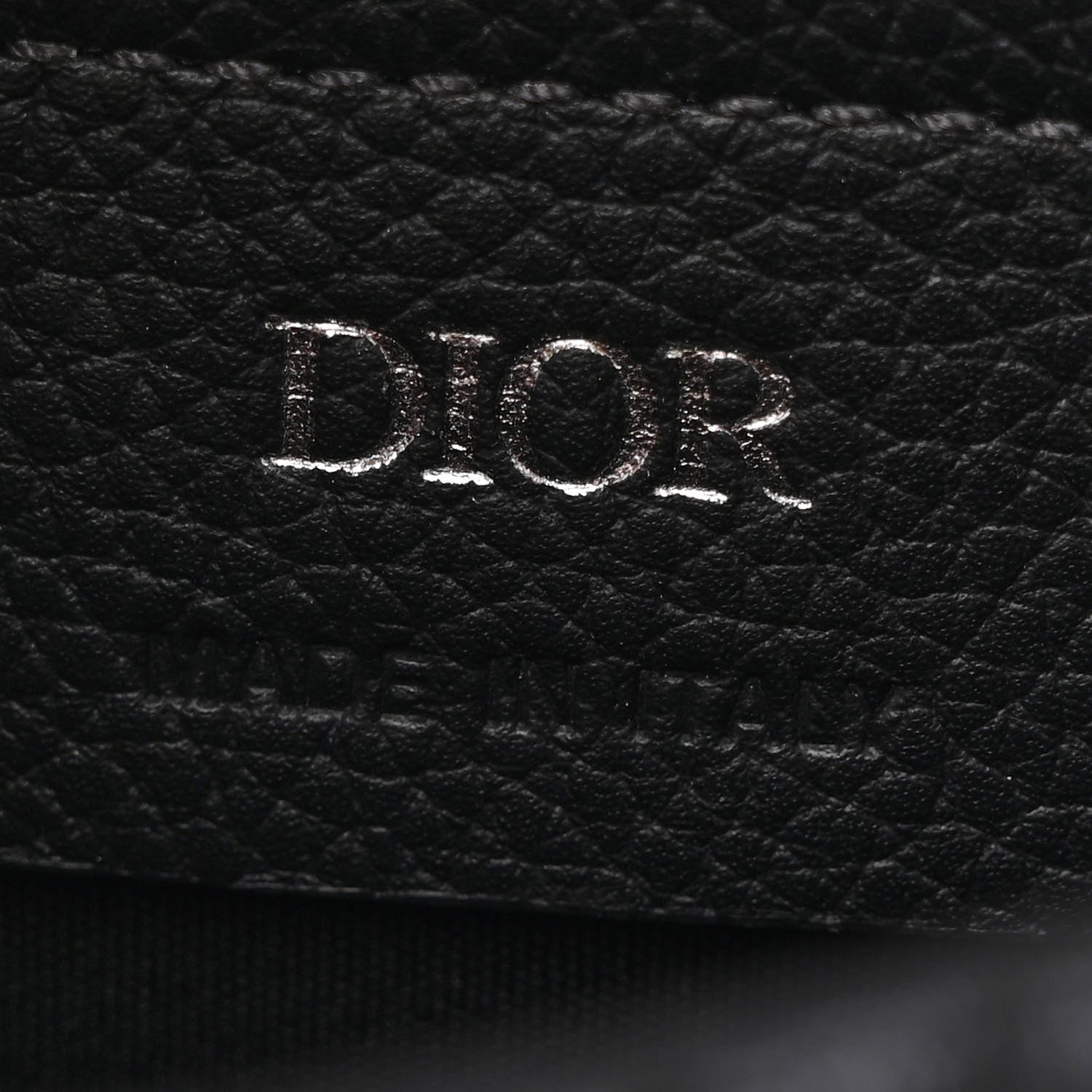 Oblique Jacquard Grained Calfskin Mini Saddle Messenger Bag With Flap Black