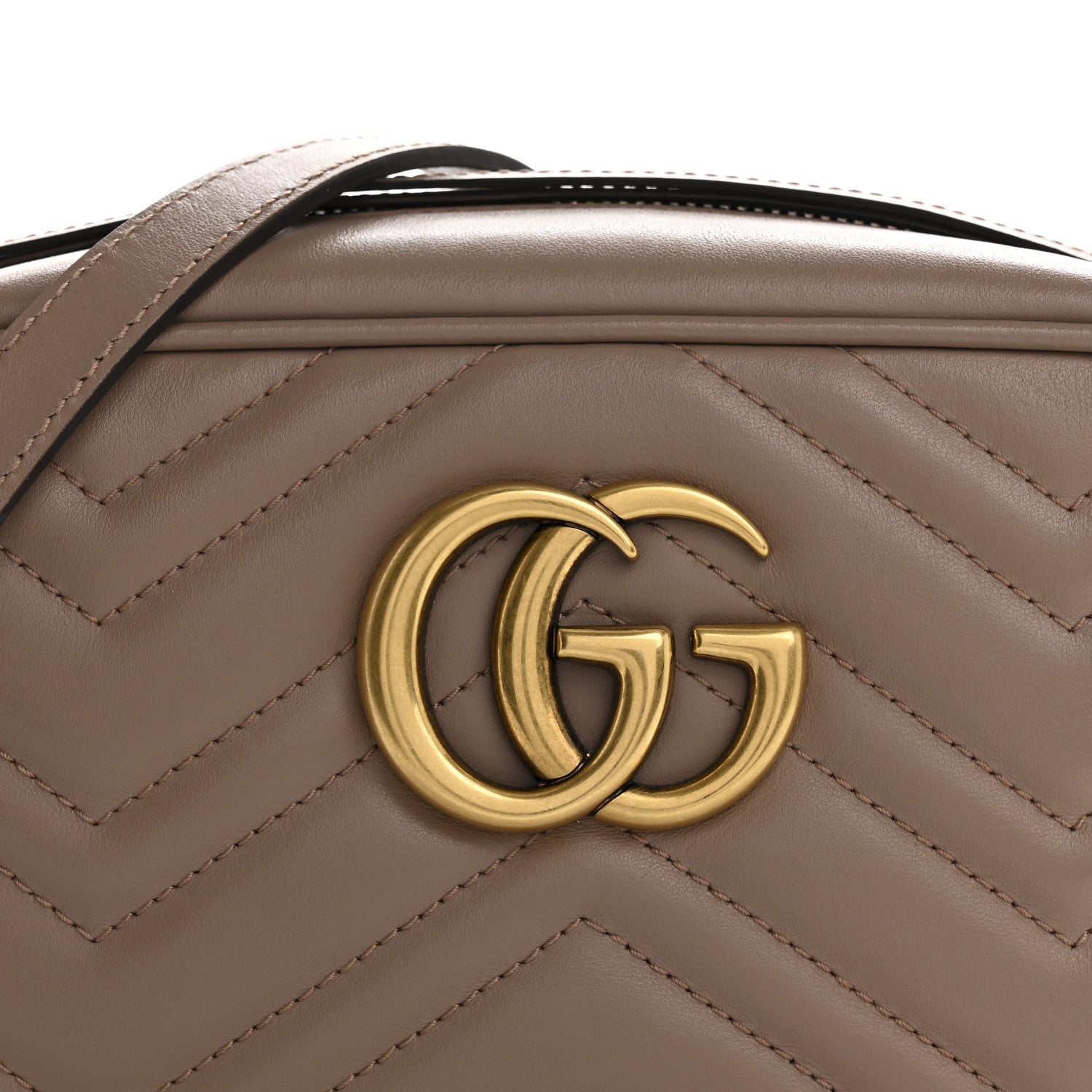 Calfskin Matelasse Small GG Marmont Chain Shoulder Bag Porcelain Rose