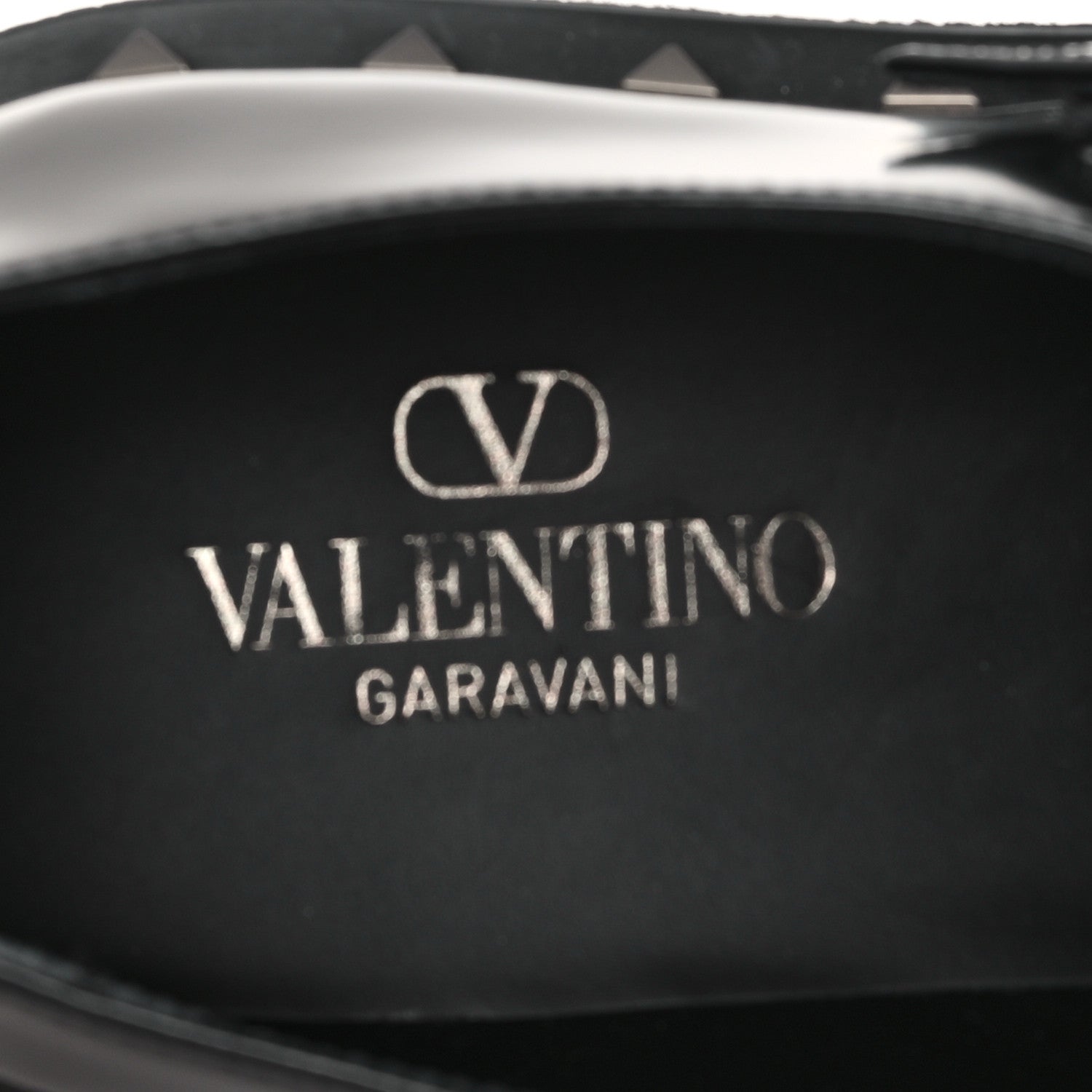 Calfskin Rockstud Mens M-Way Single Monk Loafers 42 Black