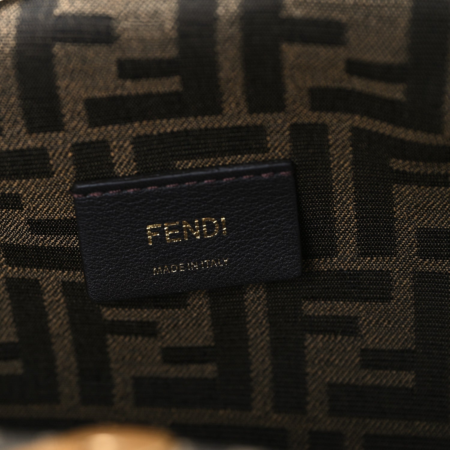 Shiny Nappa Small Fendi First Caramello