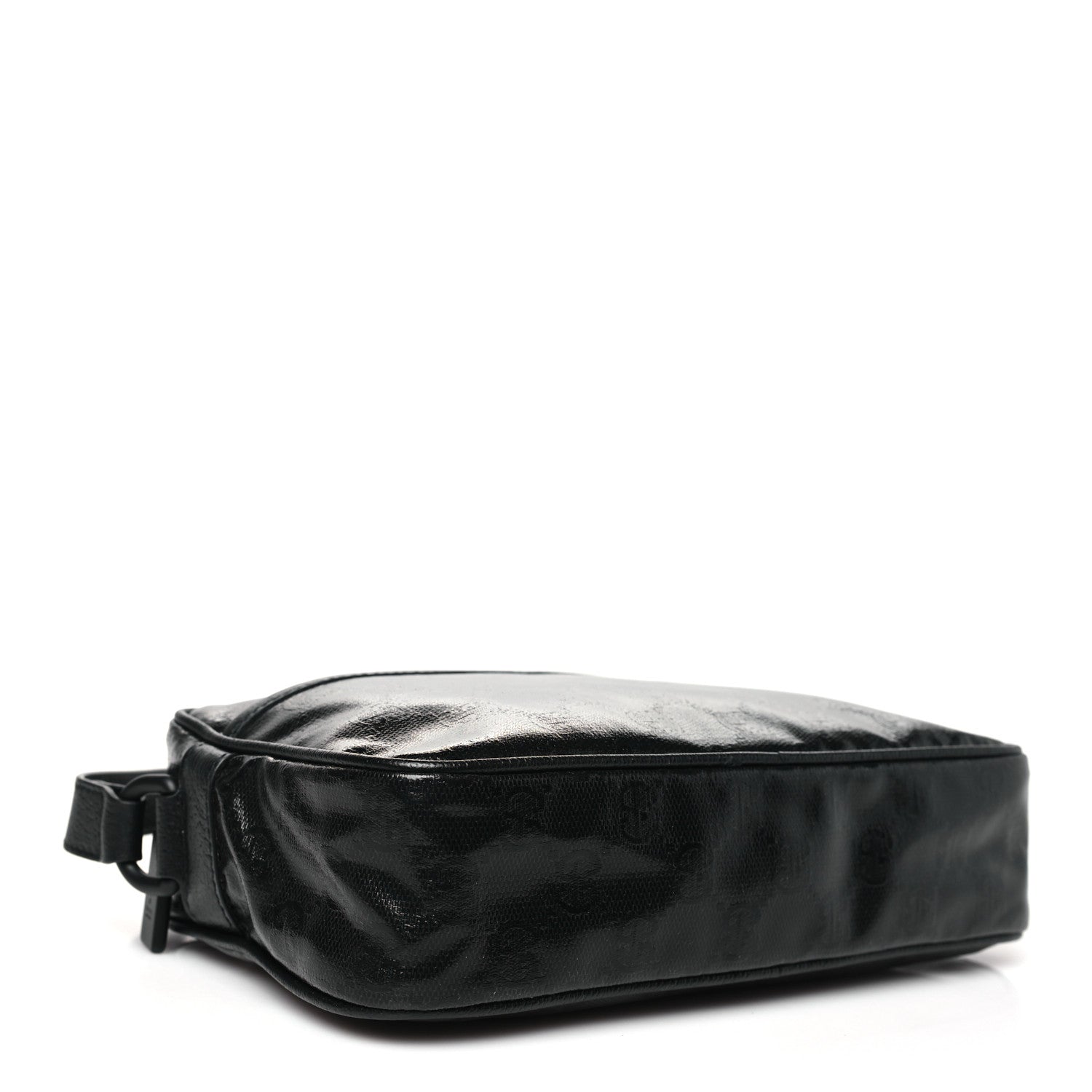 GG Crystal Monogram Mini Shoulder Bag Black