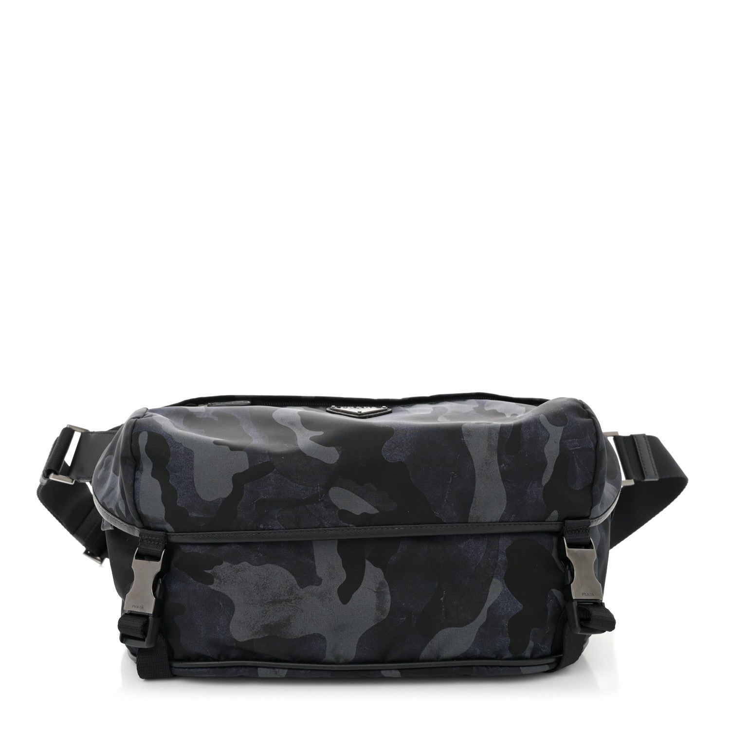 Tessuto Nylon Camouflage Belt Bag Fumo