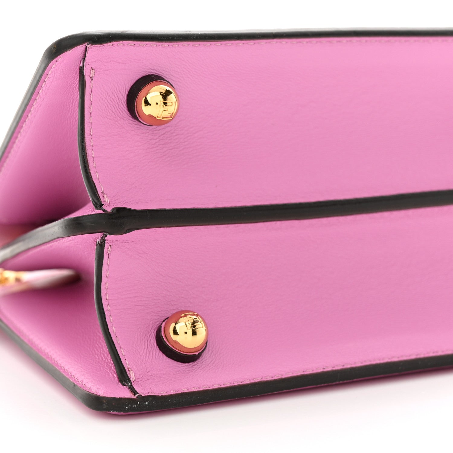 Shiny Nappa Petite Peekaboo I SEE U Satchel Rosa