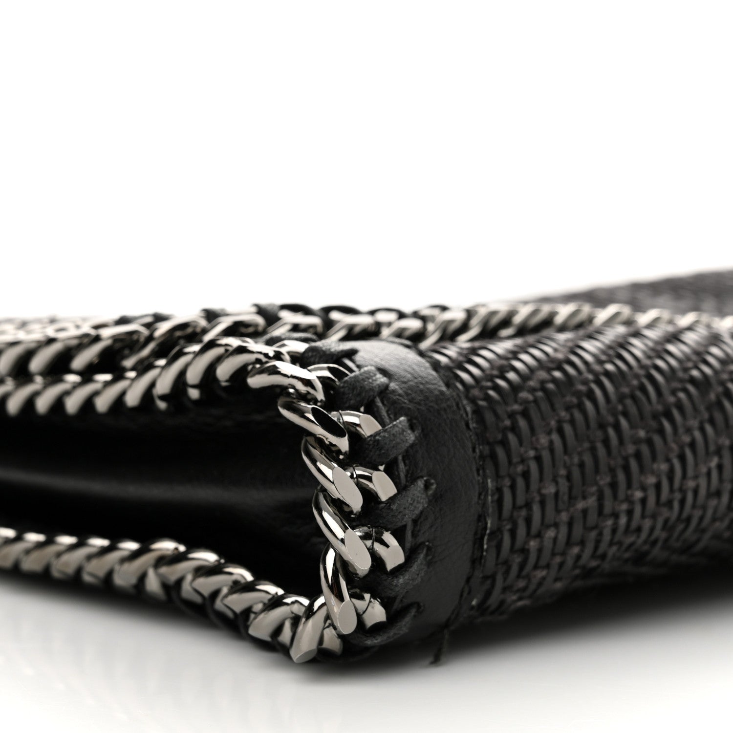 Braided Falabella Clutch Black