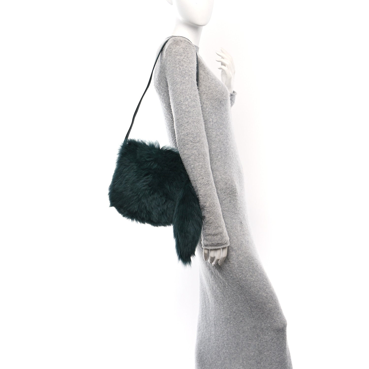 Shearling Small Knight Crossbody Bag Vine