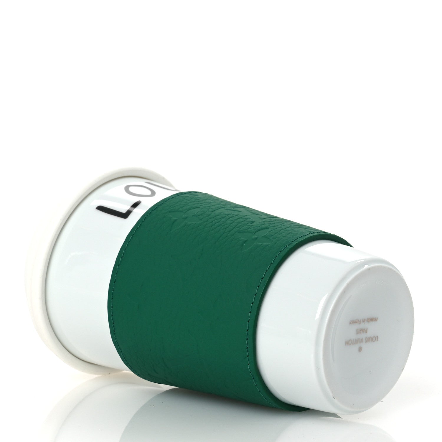 Porcelain Taurillon Louis Cup Green