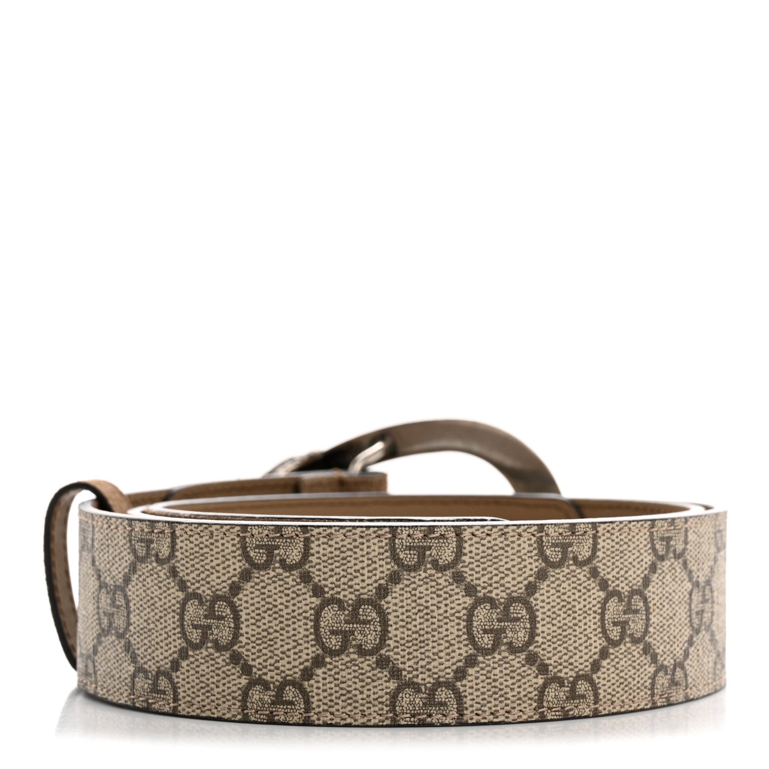 GG Supreme Monogram Suede Dionysus 40mm Belt 90 36 Beige Taupe
