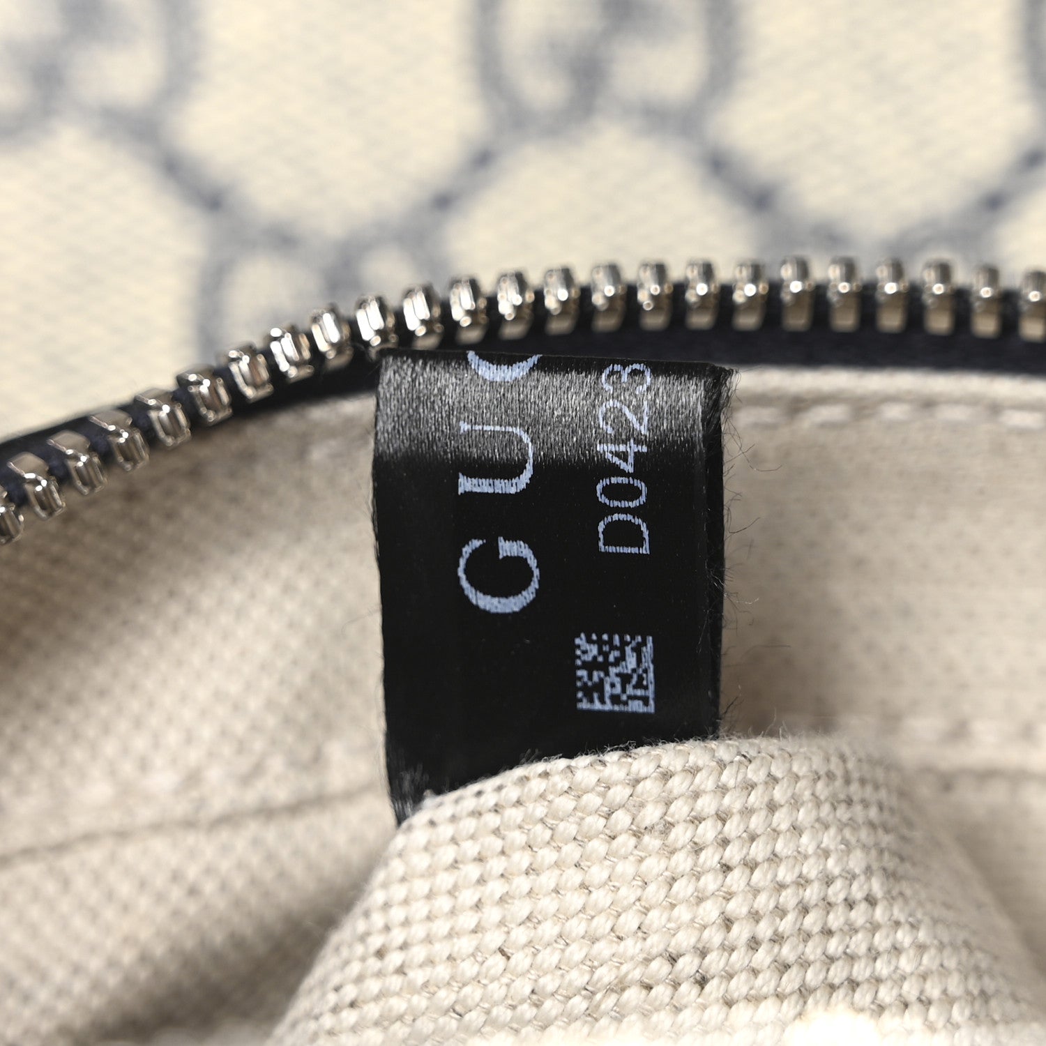 GG Supreme Monogram Textured Dollar Calfskin Web Studded Mini Ophidia Flap Shoulder Bag Beige Blue