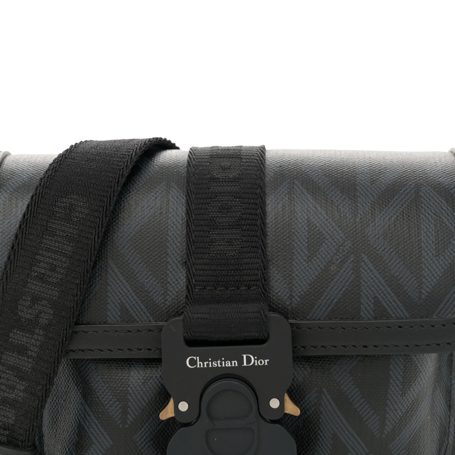 Coated Canvas CD Diamond Mini Hit The Road Bag Black