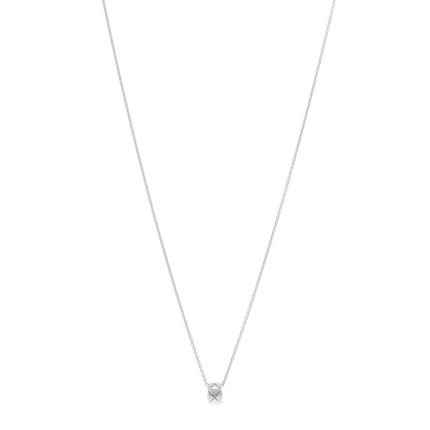 18K White Gold Coco Crush Pendant Necklace
