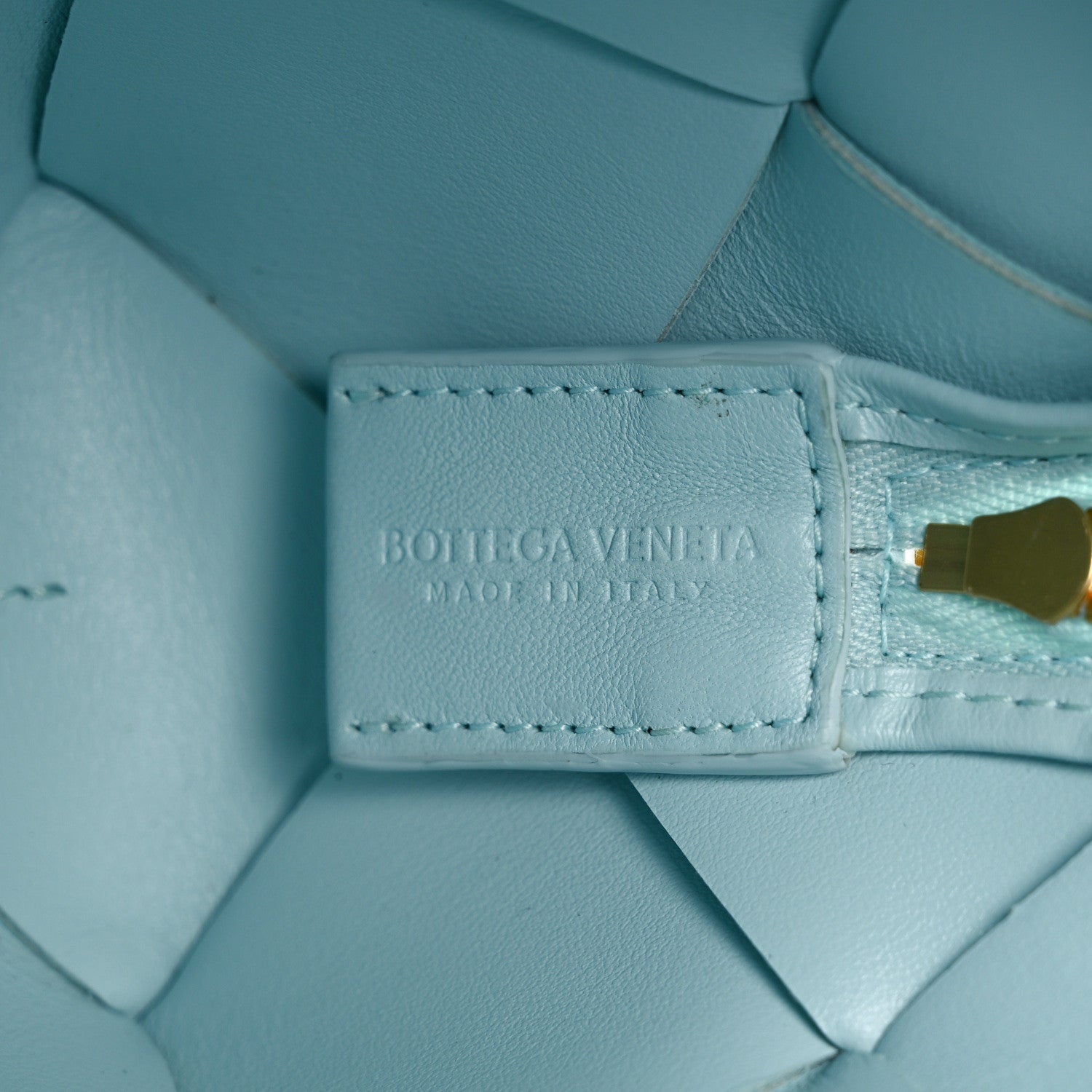 Maxi Intreccio Small Cassette Camera Bag Teal