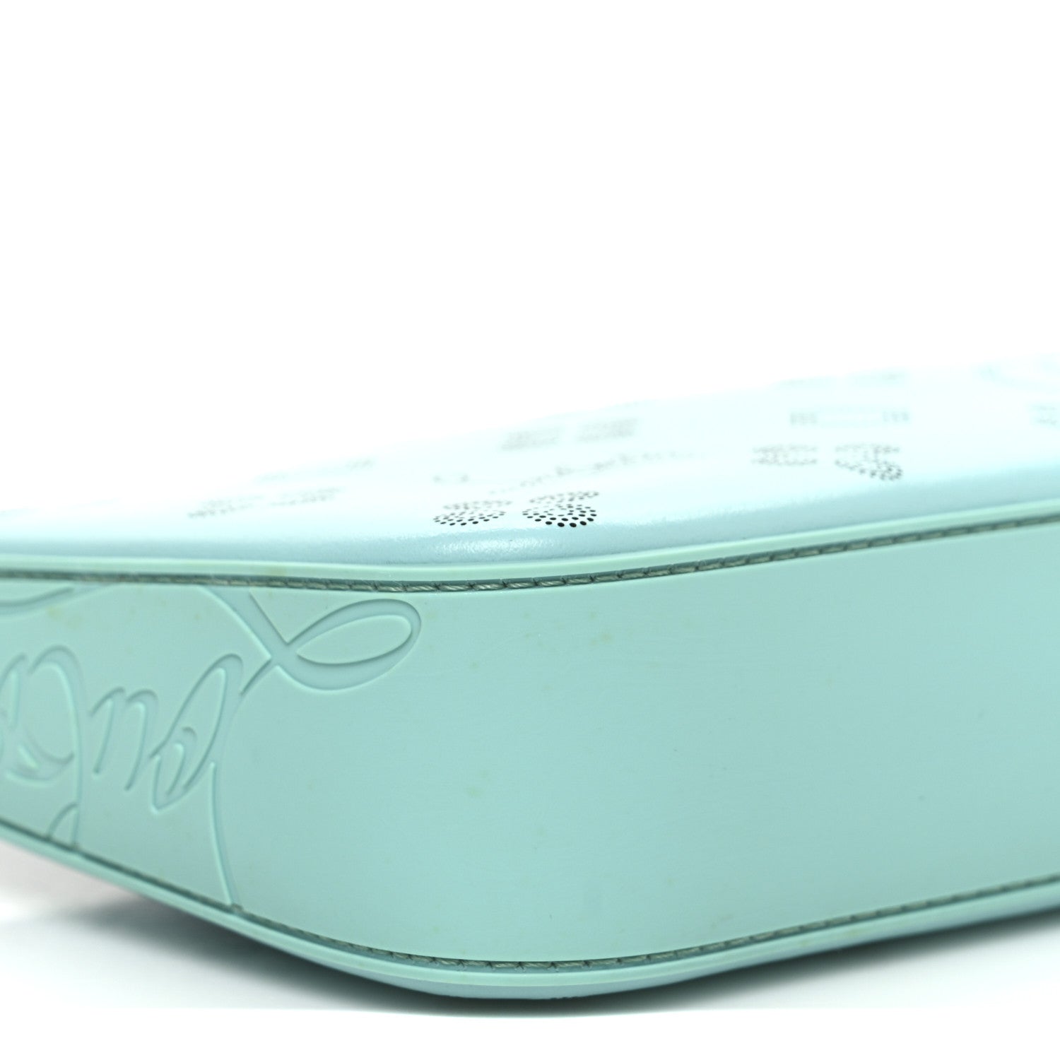 Calfskin Loubinthesky Perforated Shoulder Bag Bermuda