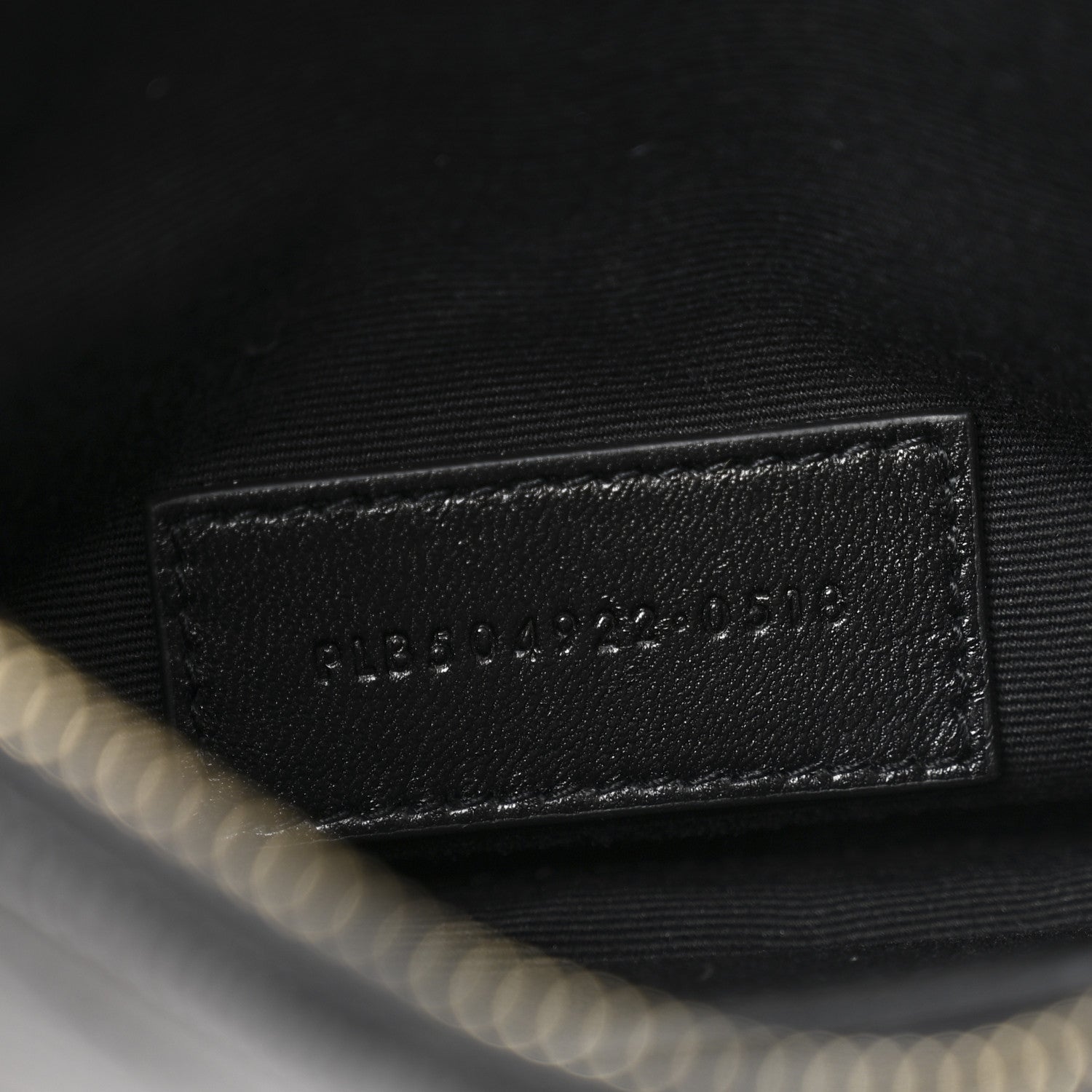 Grain De Poudre Chevron Monogram Bill Pouch Black