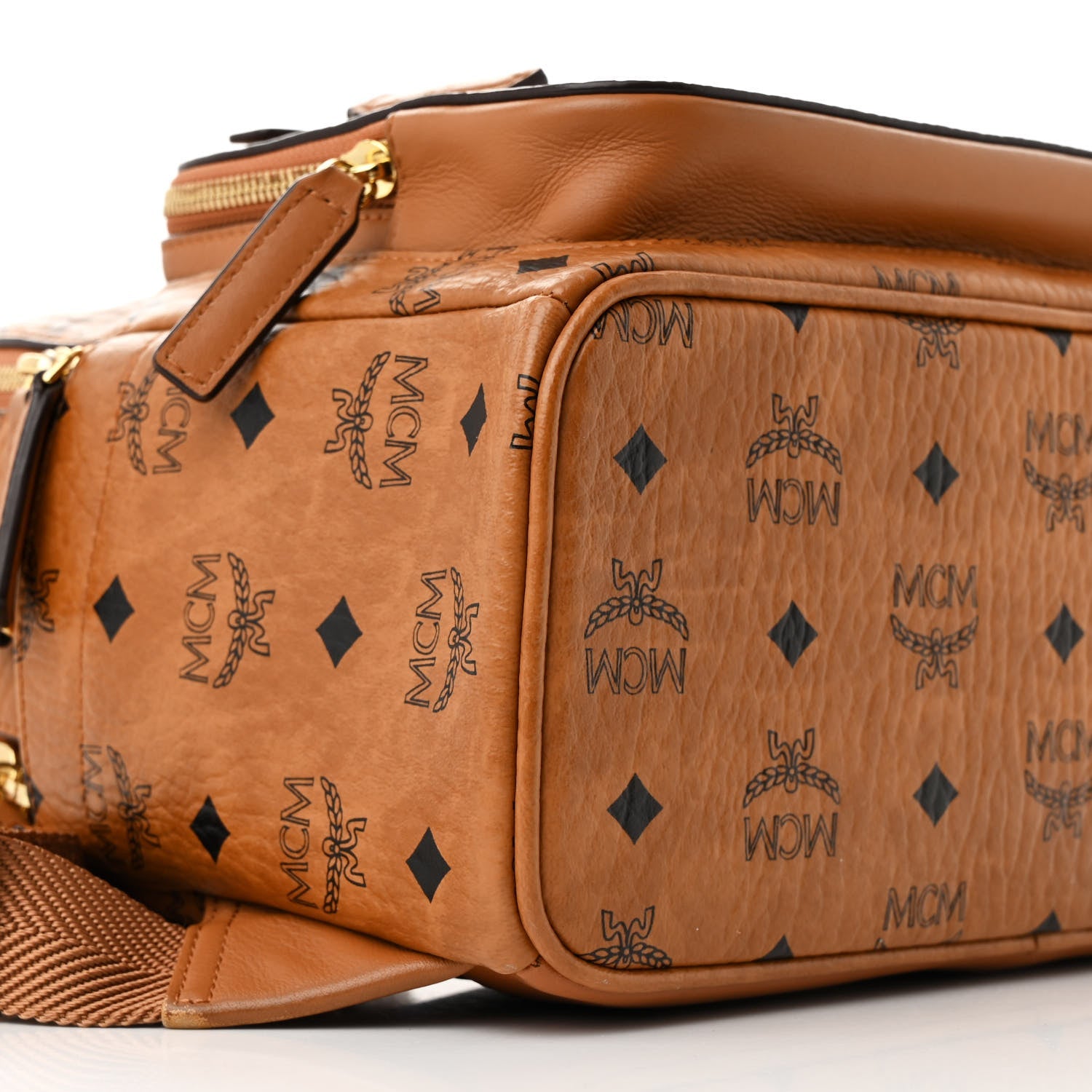 Visetos Mens Medium Stark Backpack Cognac