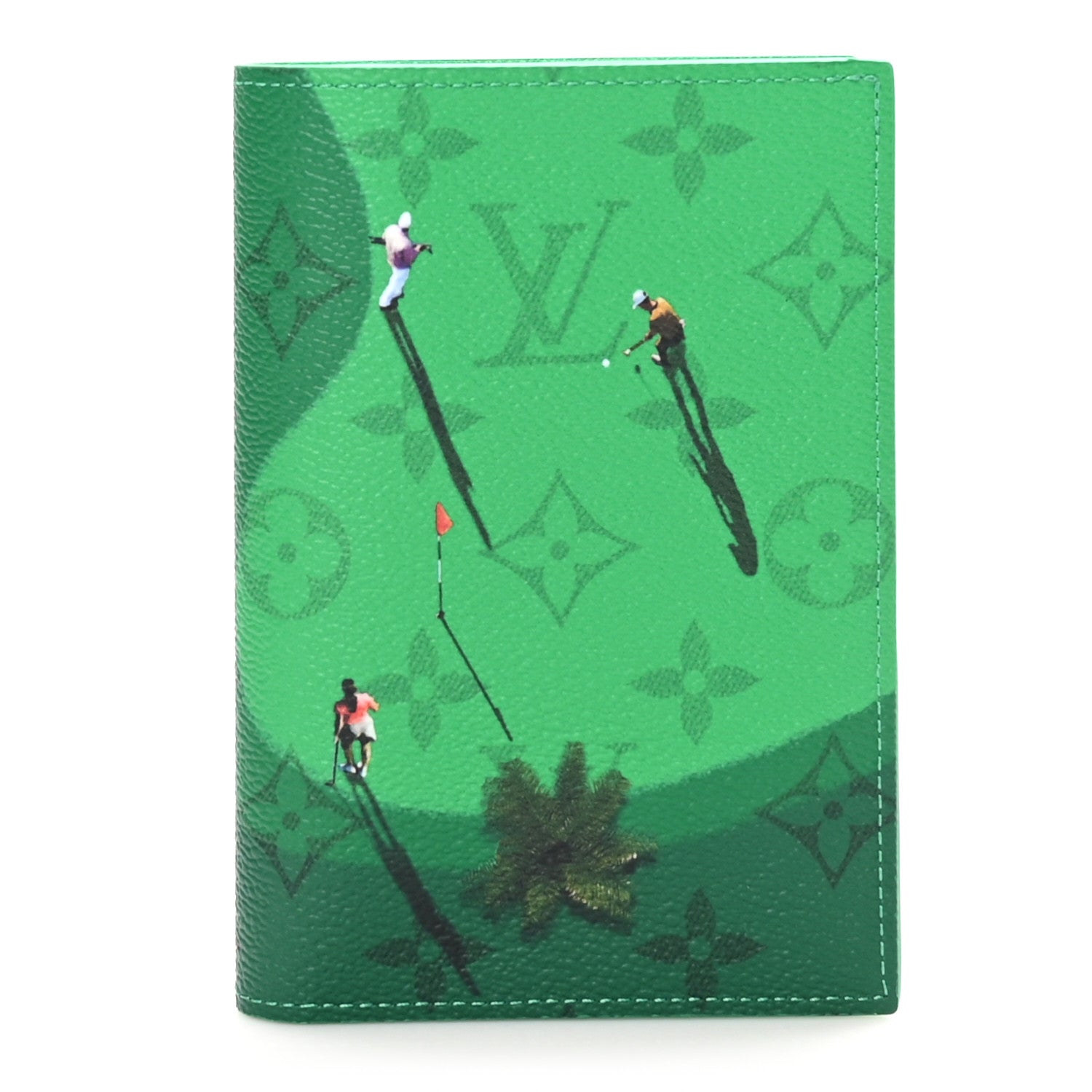Monogram Sports Passport Cover Golf Green