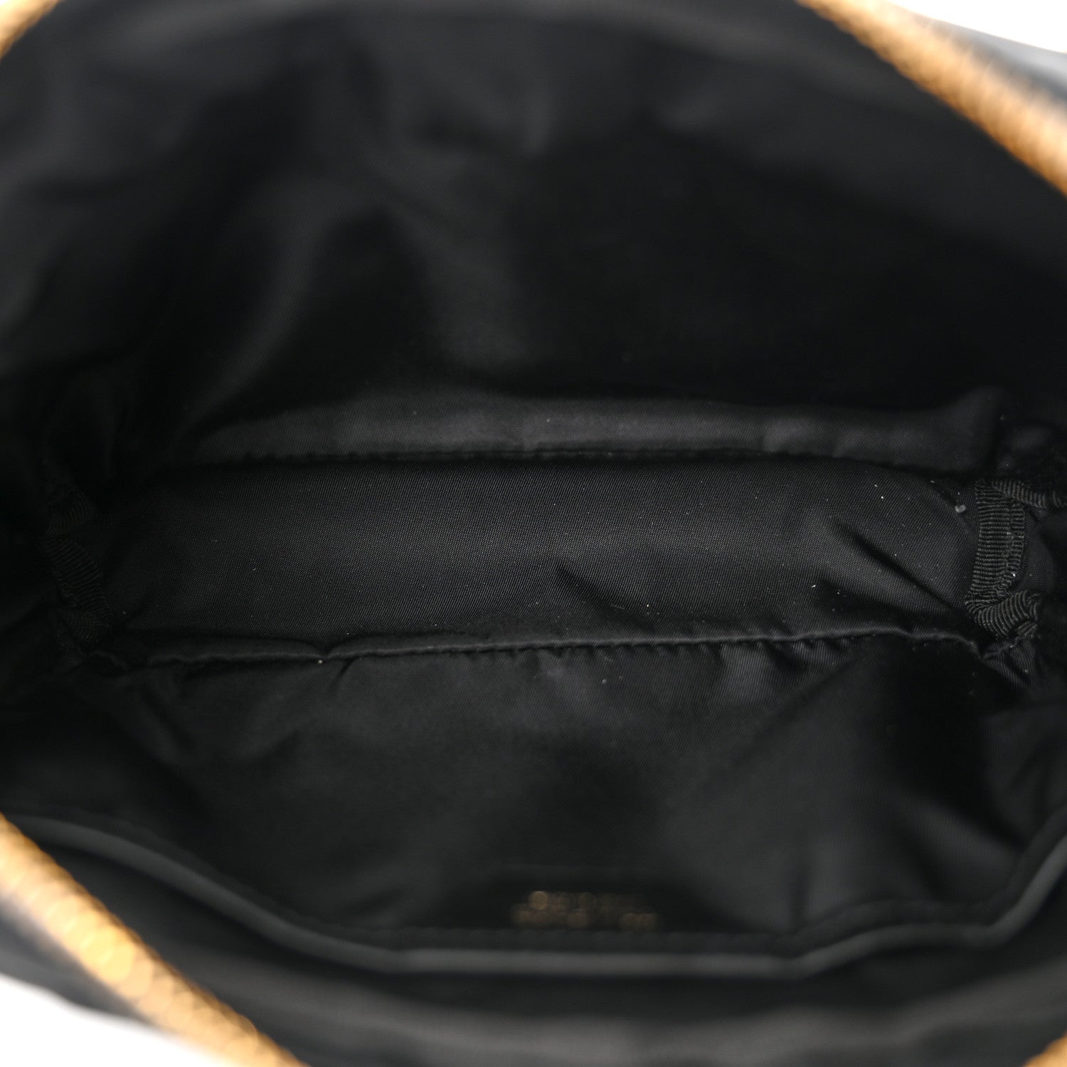Nylon Logo Messenger Bag Black
