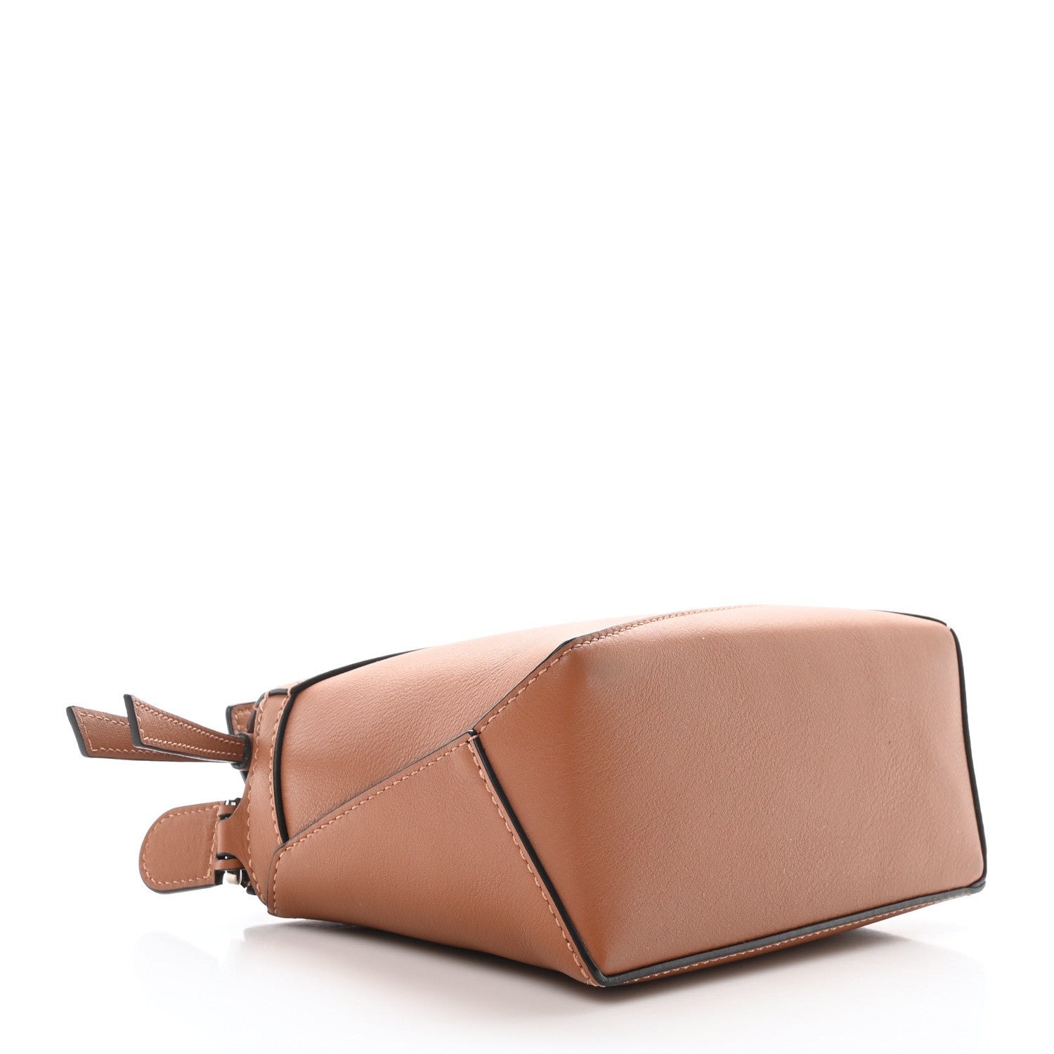Calfskin Mini Puzzle Edge Bag Tan