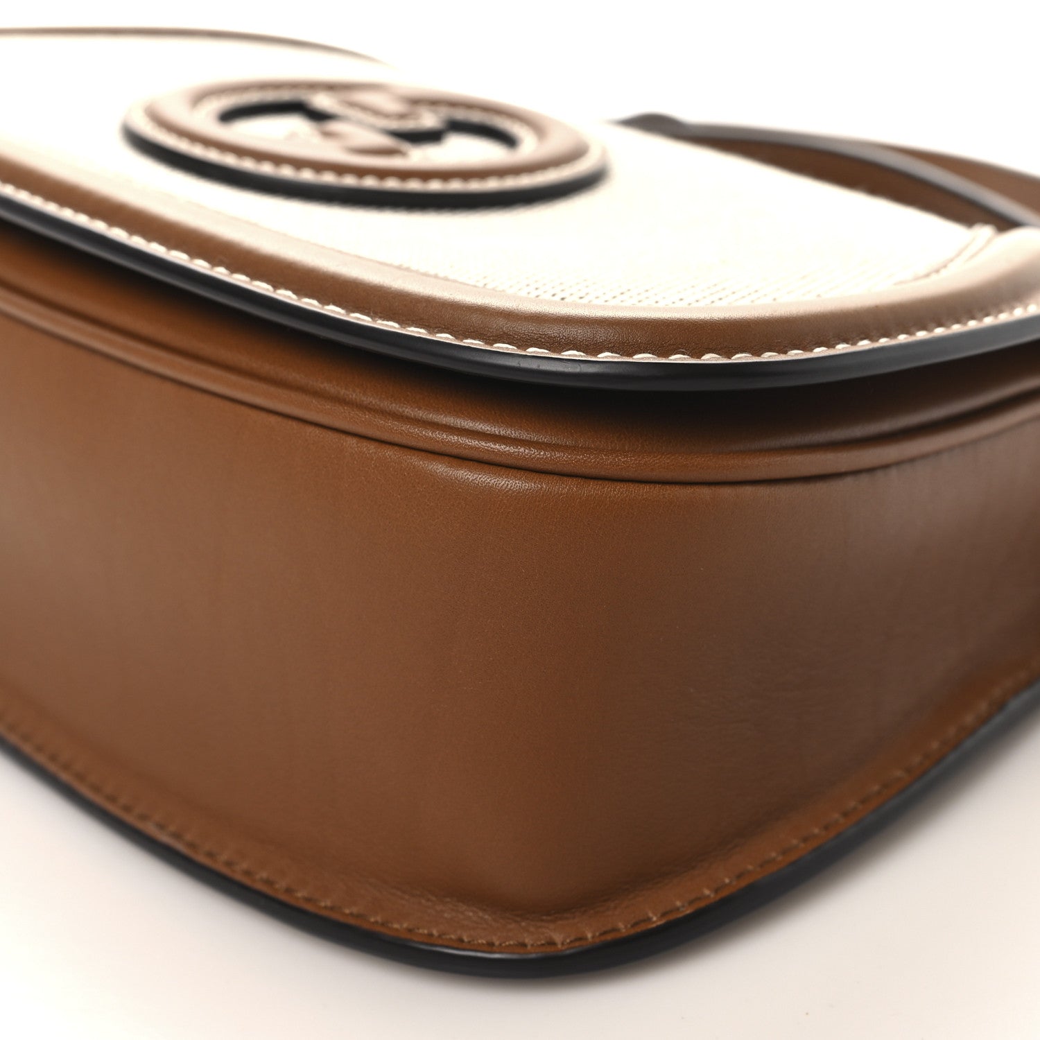 Canvas Medium Blondie Top Handle Bag Brown