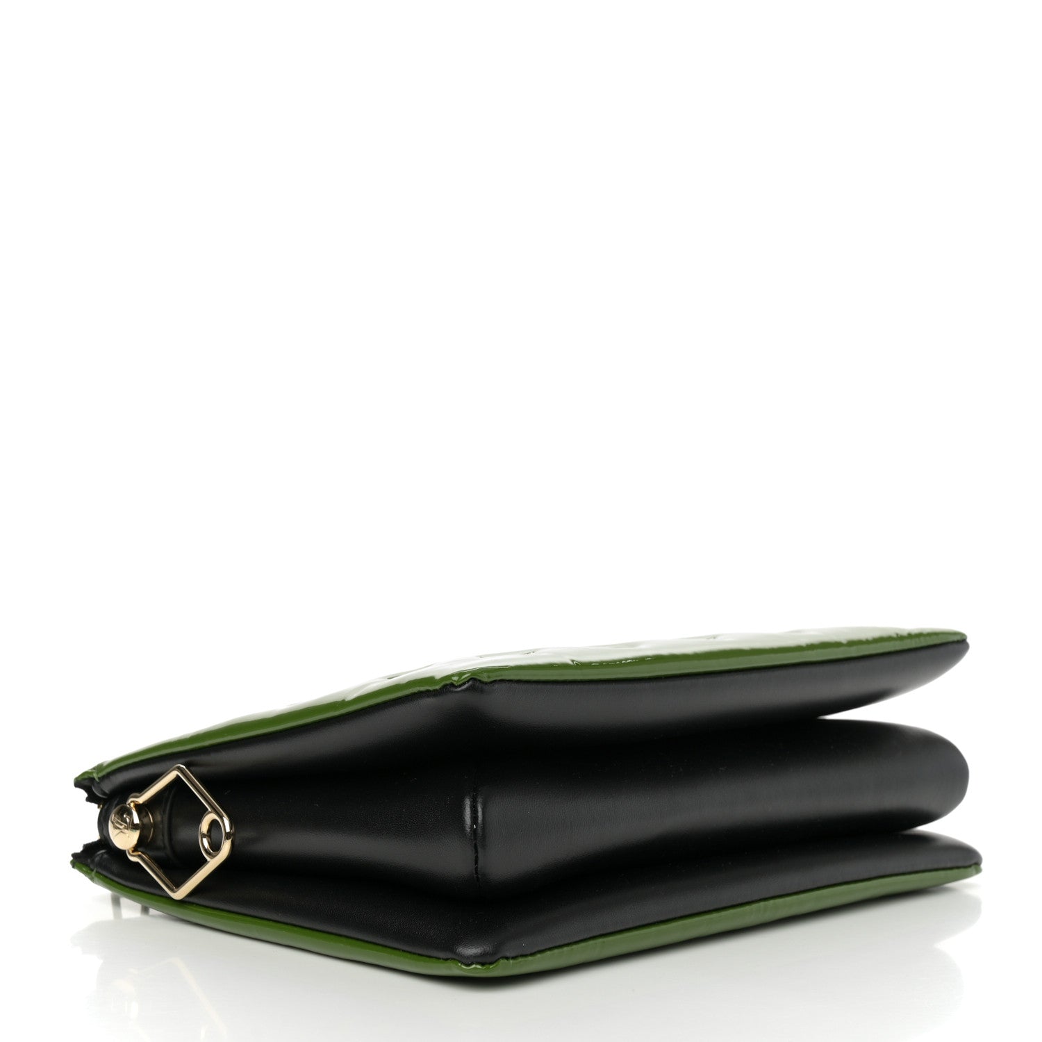 Patent Embossed Monogram Coussin PM Green Black