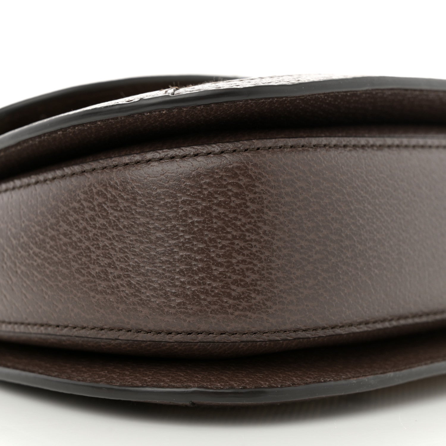 Monogram Jumbo GG Textured Dollar Calfskin Web Small Bamboo 1947 Top Handle Bag Camel Ebony New Acero