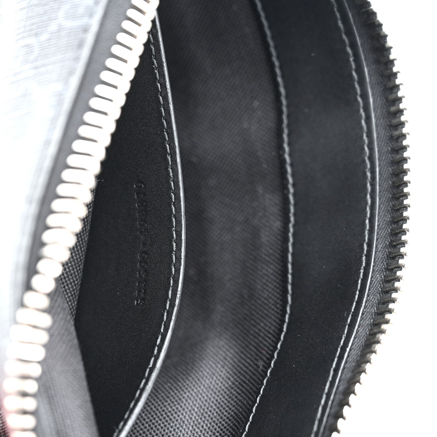 GG Supreme Monogram Web Small Flat Messenger Bag Black Grey