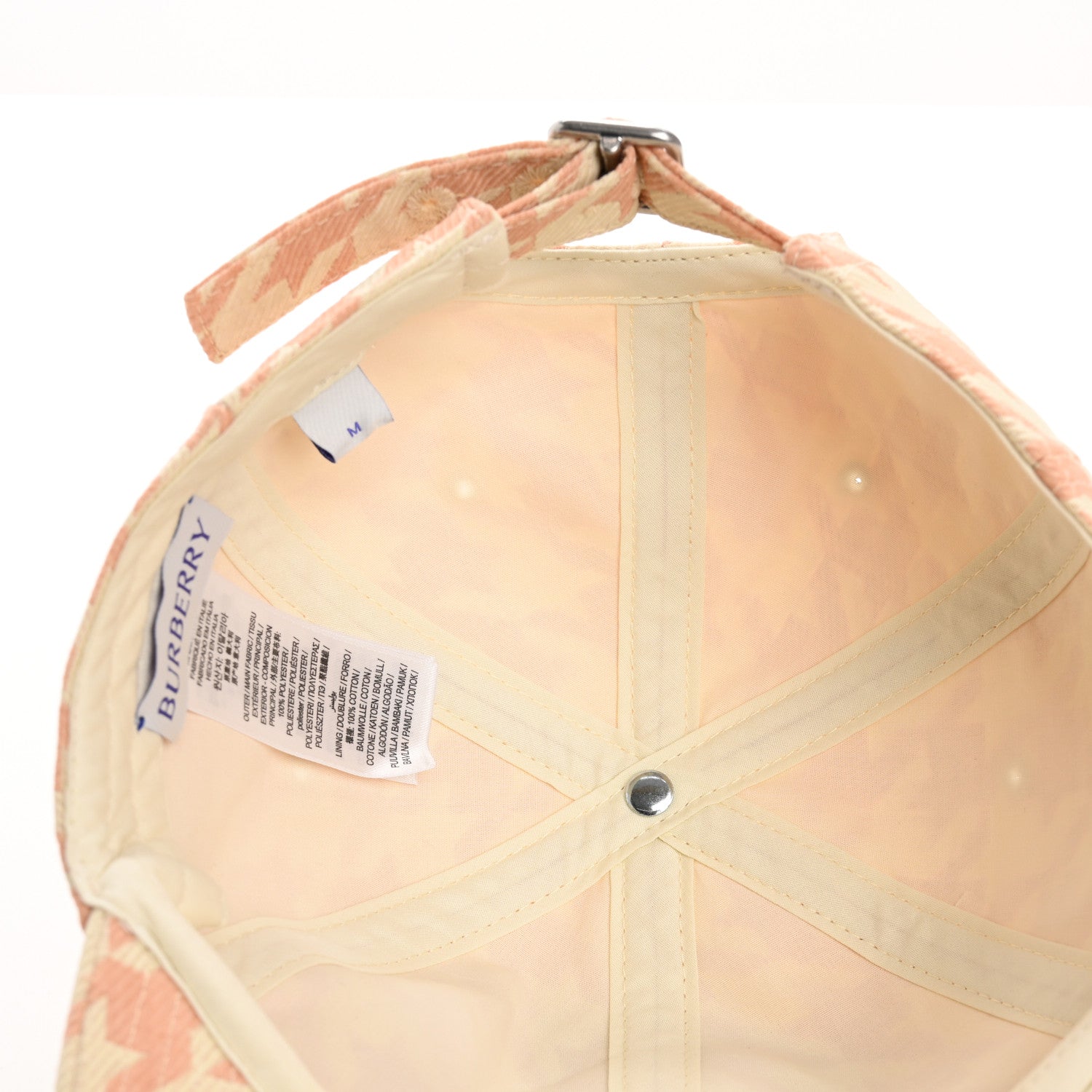 Houndstooth Baseball Cap M Sherbet